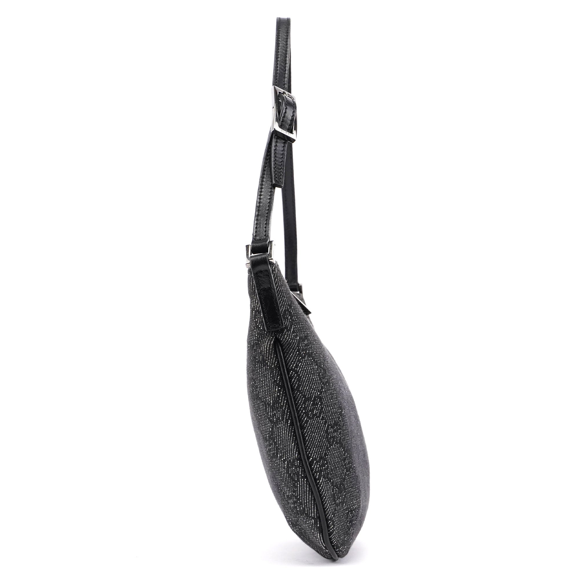 32160 Anthracite Denim GG Shoulder Bag