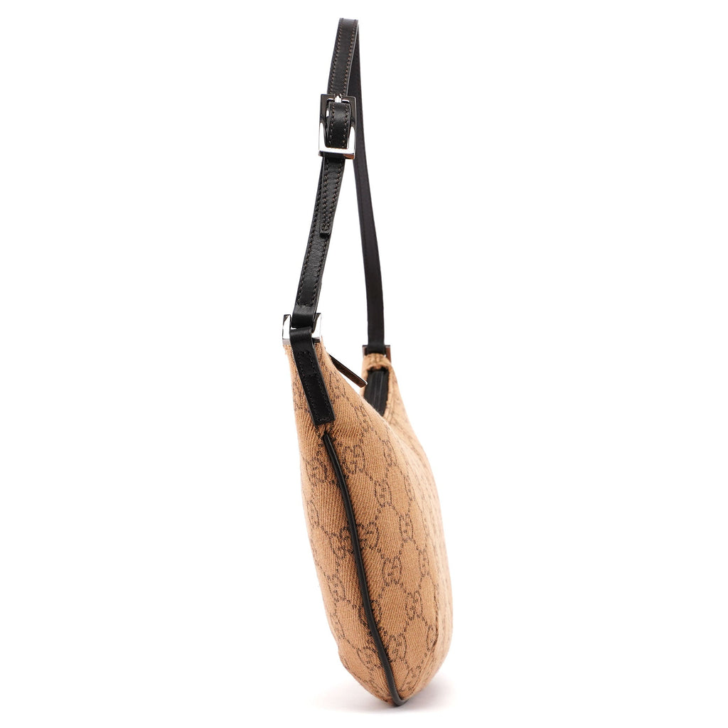 32160 Beige Wool GG Shoulder Bag