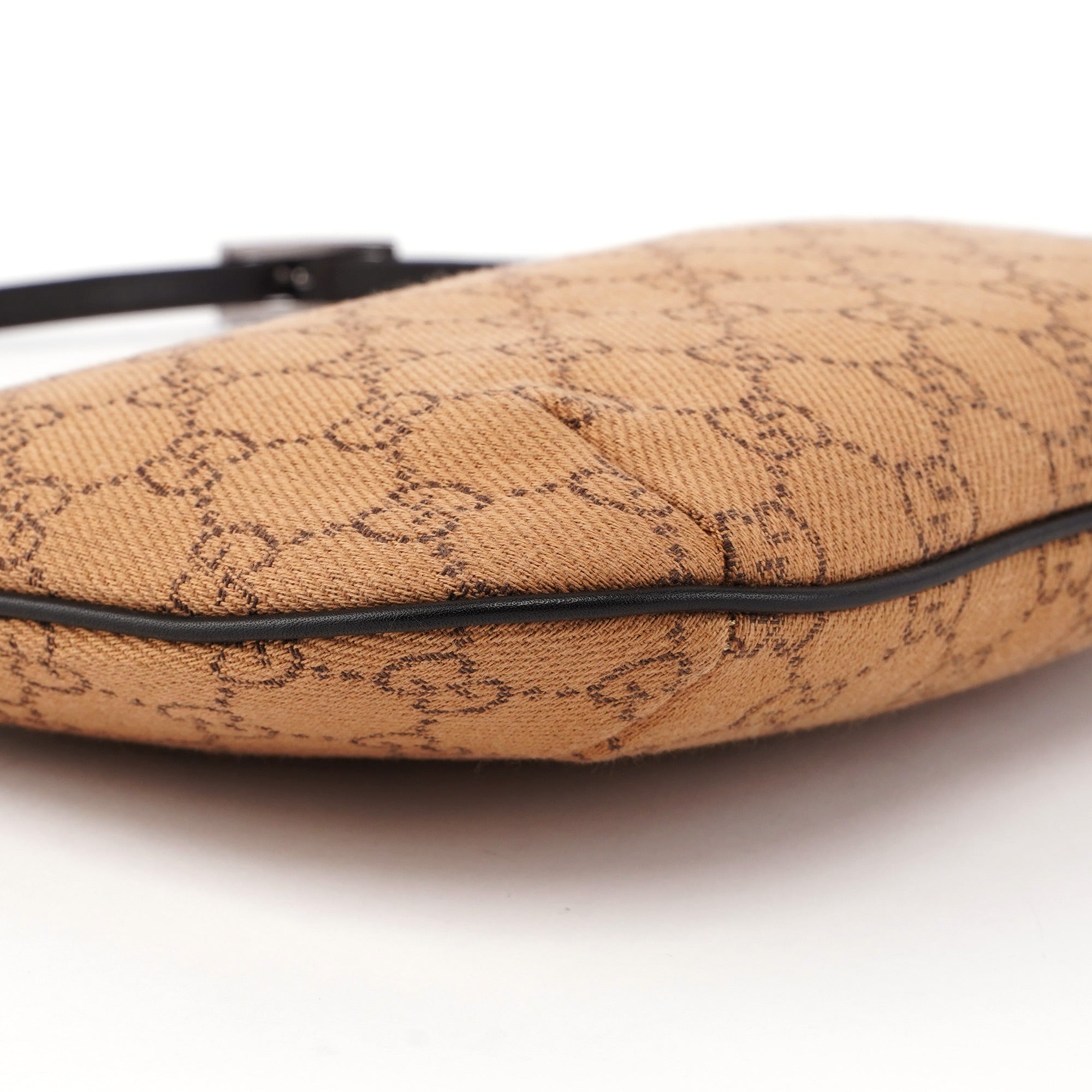32160 Beige Wool GG Shoulder Bag