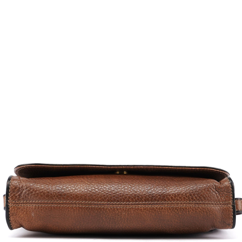 338998 Brown Calfskin Hobo Shoulder Bag