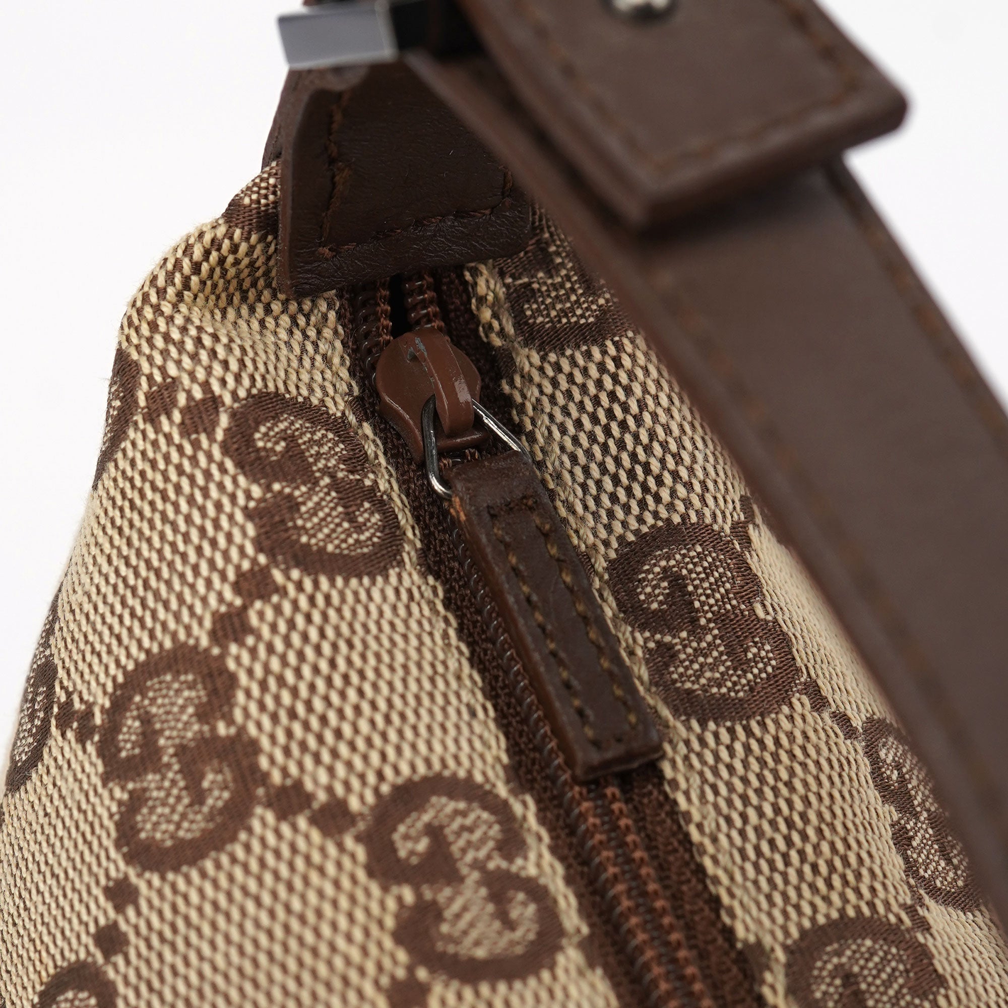 34080 Beige Brown GG Handbag