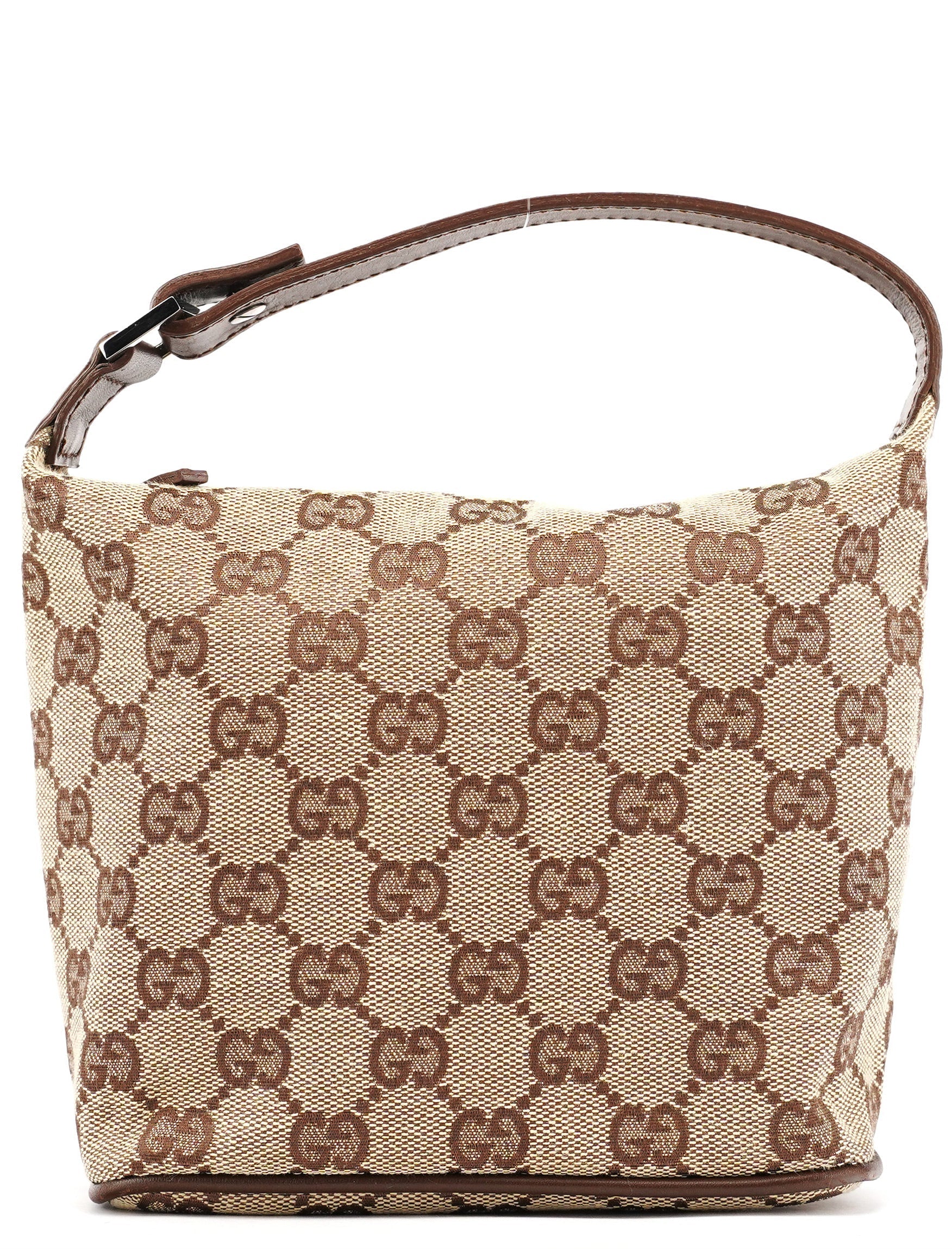 34080 Beige Brown GG Handbag