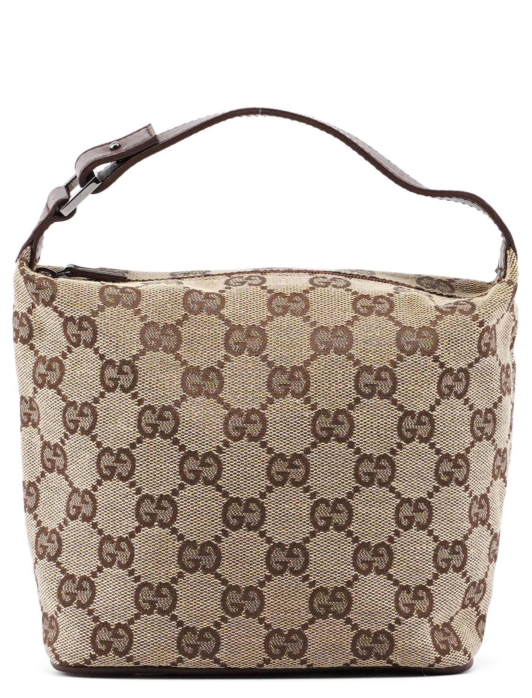 34080 Beige Brown GG Handbag