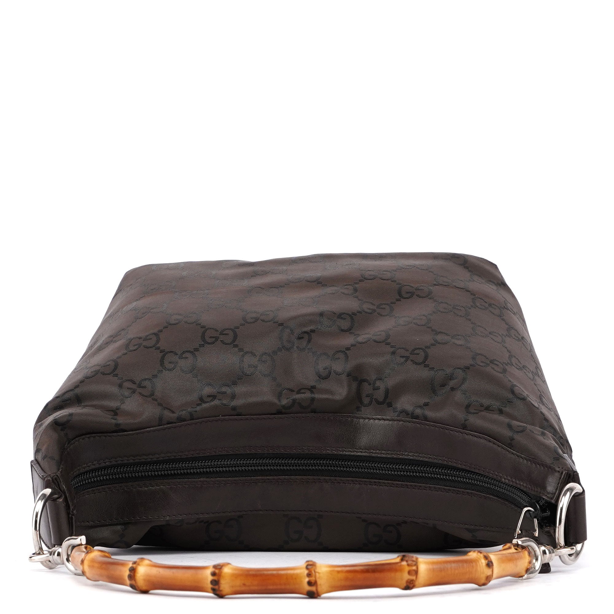 35693 Brown GG Bamboo Shoulder Bag