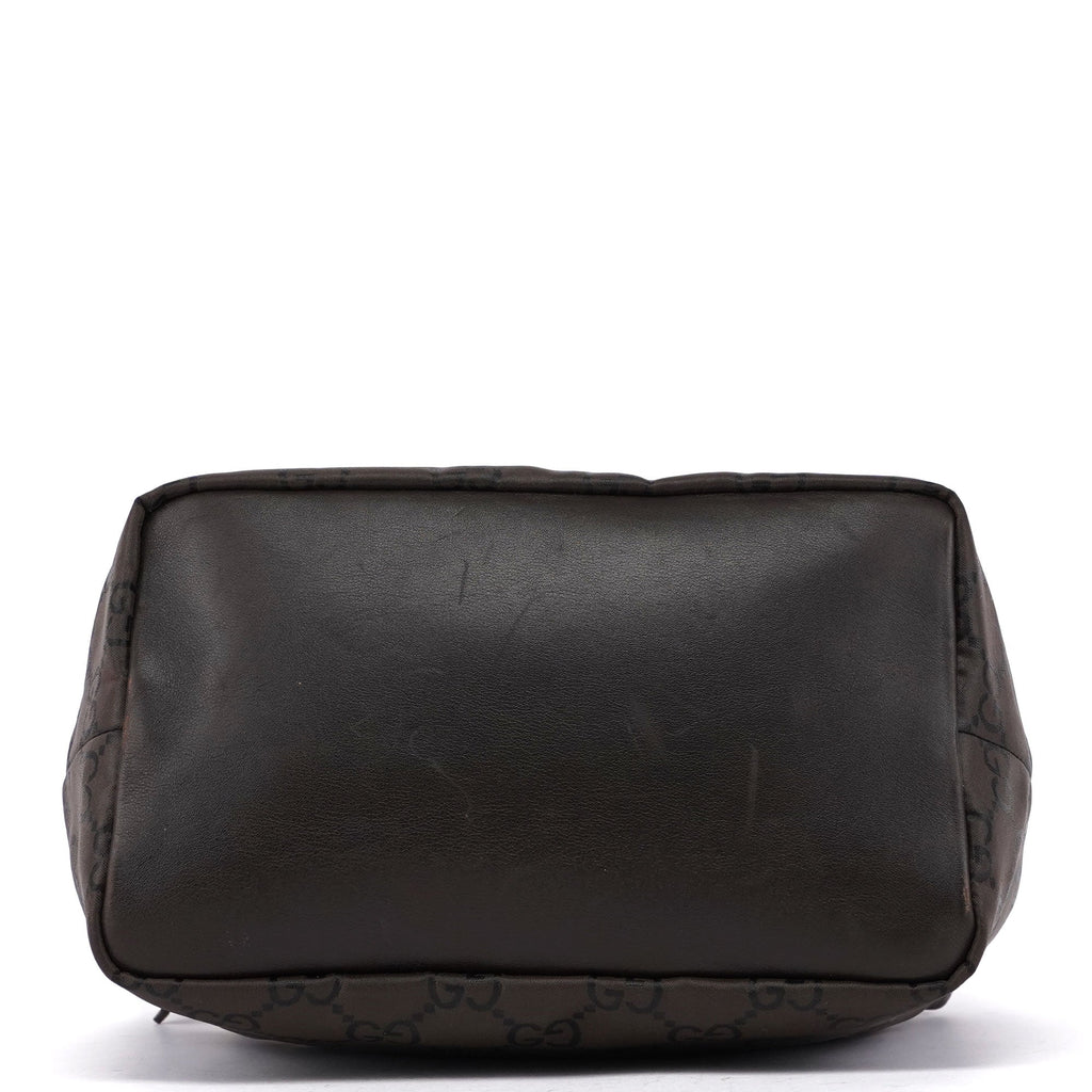 35693 Brown GG Bamboo Shoulder Bag