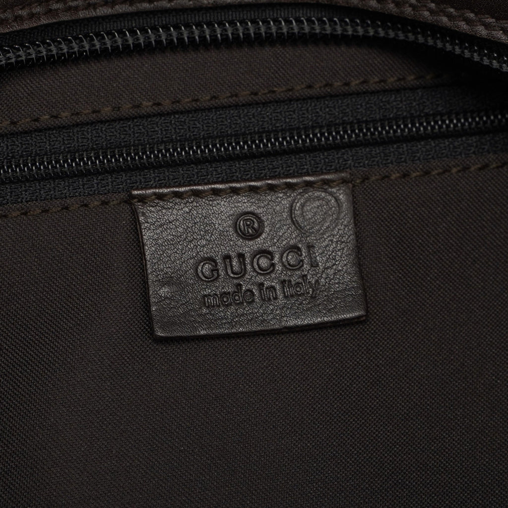 35693 Brown GG Bamboo Shoulder Bag