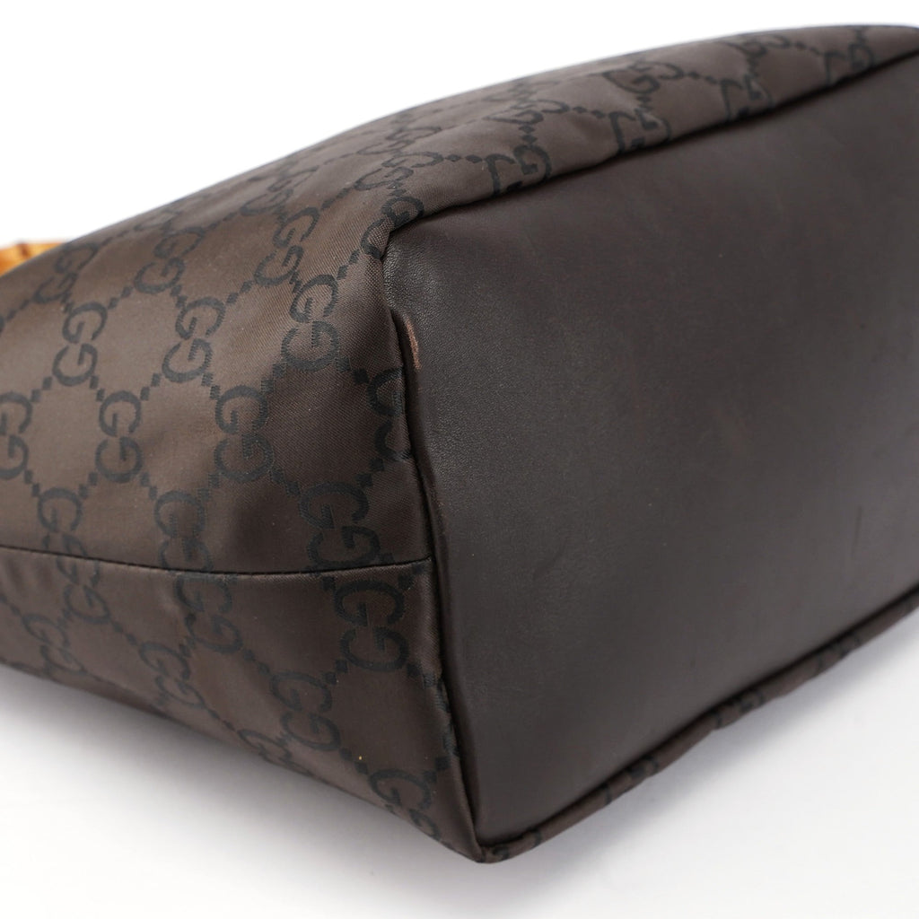 35693 Brown GG Bamboo Shoulder Bag