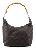 35693 Brown GG Bamboo Shoulder Bag