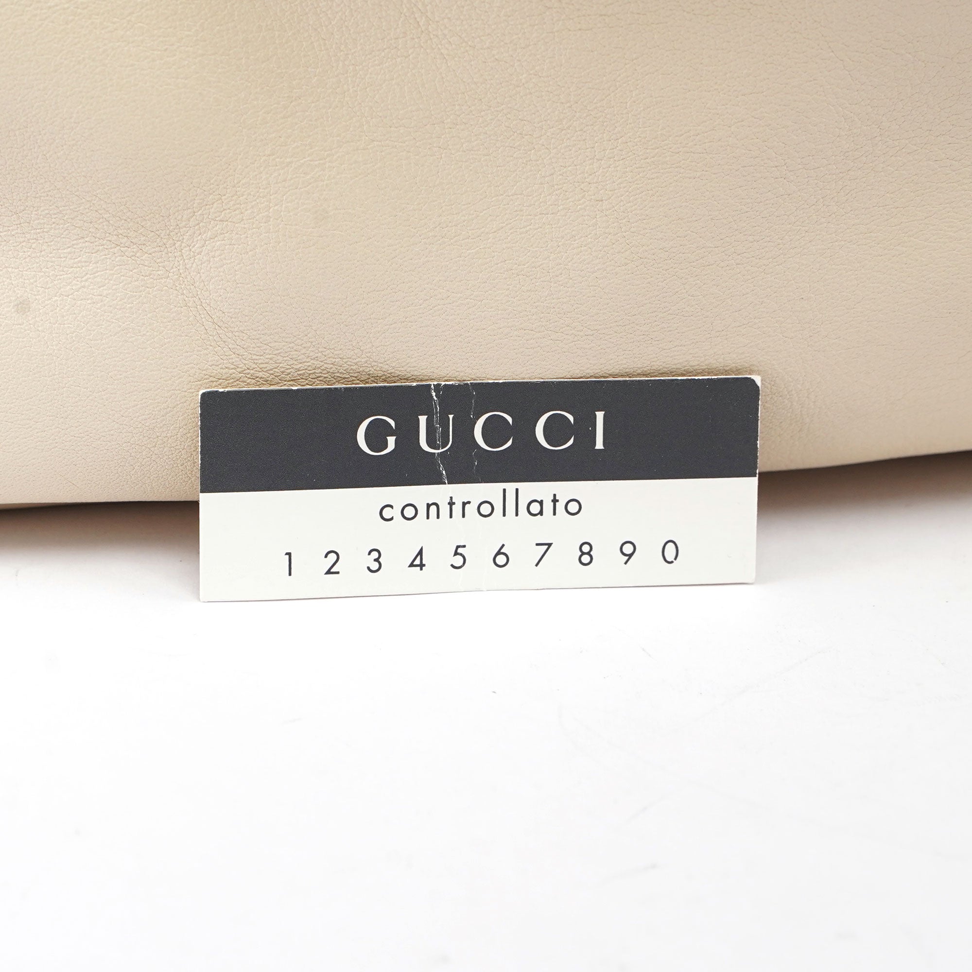 Gucci Off-White Leather Horsebit Shoulder Bag