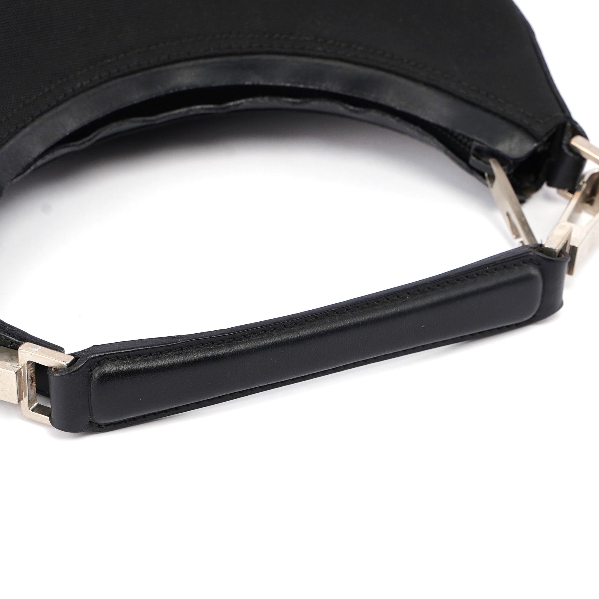 Gucci Black Canvas Shoulder Bag