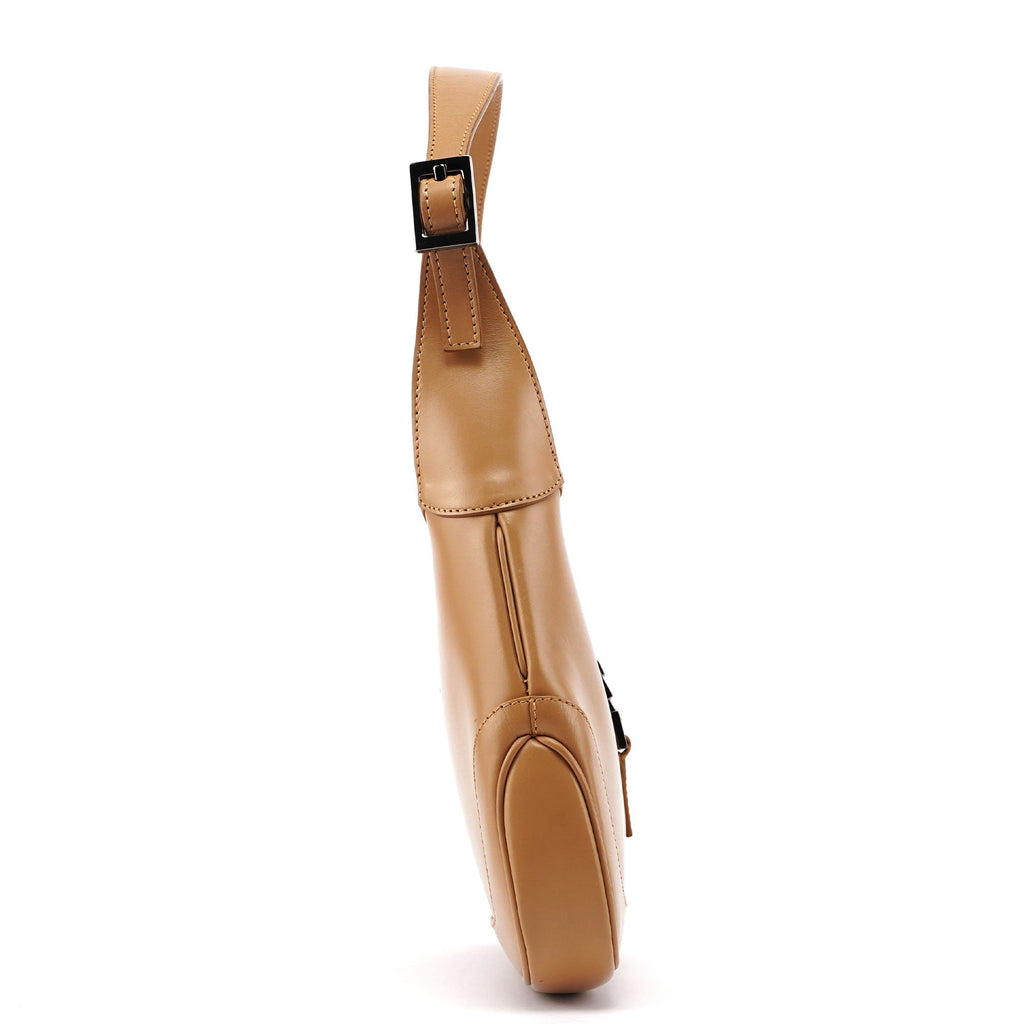 73488 Beige Calfskin Jackie Shoulder Bag