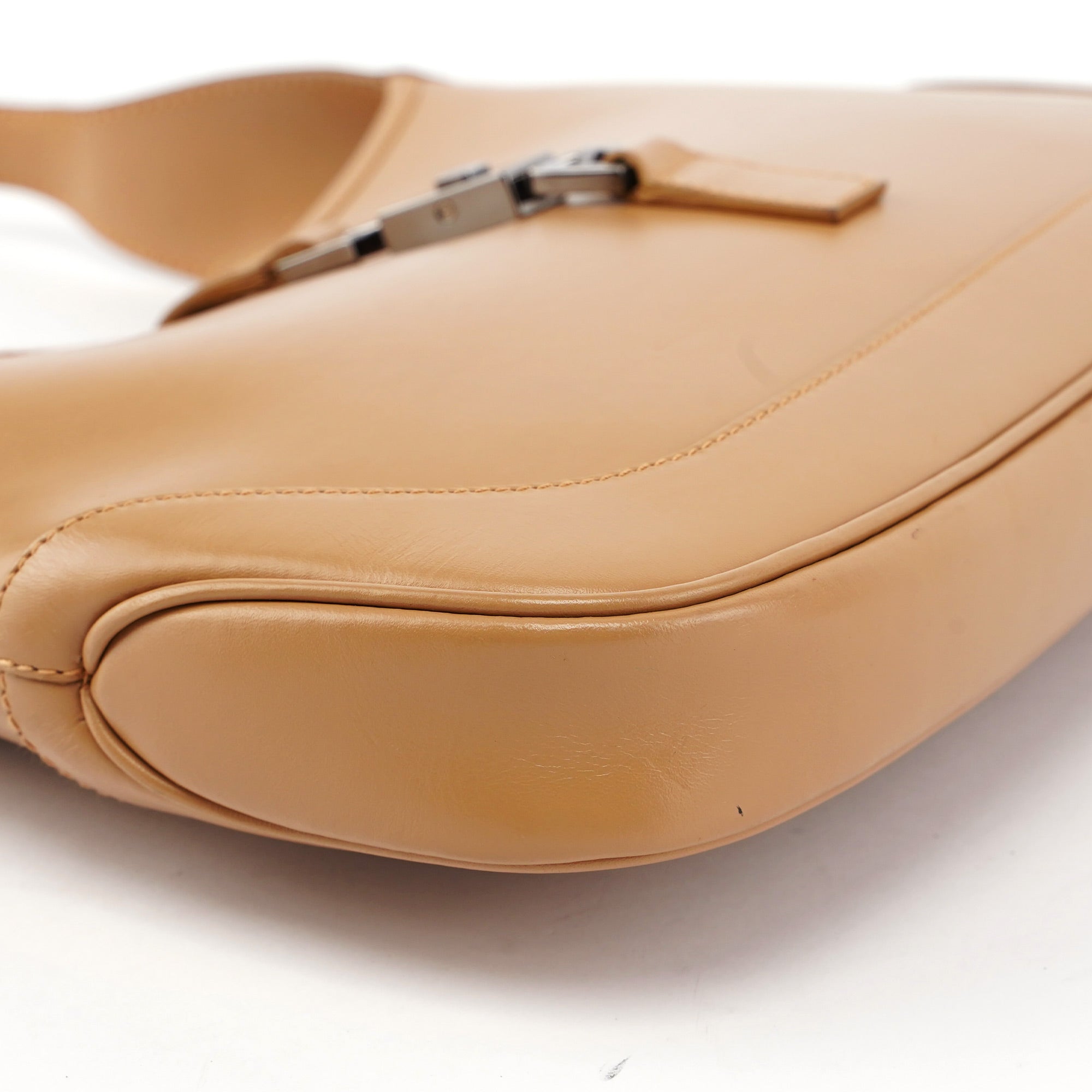 73488 Beige Calfskin Jackie Shoulder Bag