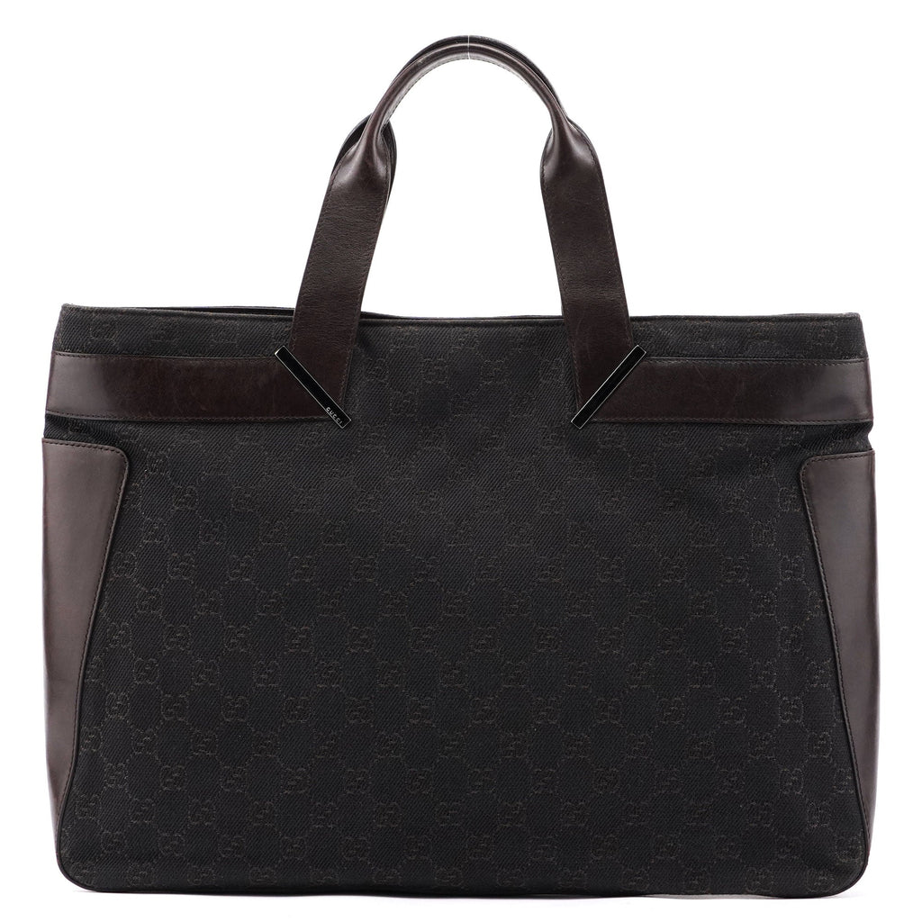 73982 Brown GG Canvas Tote Bag