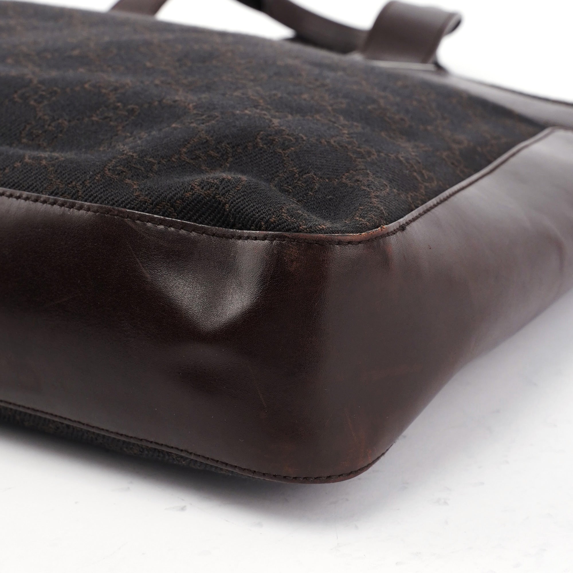 73982 Brown GG Canvas Tote Bag