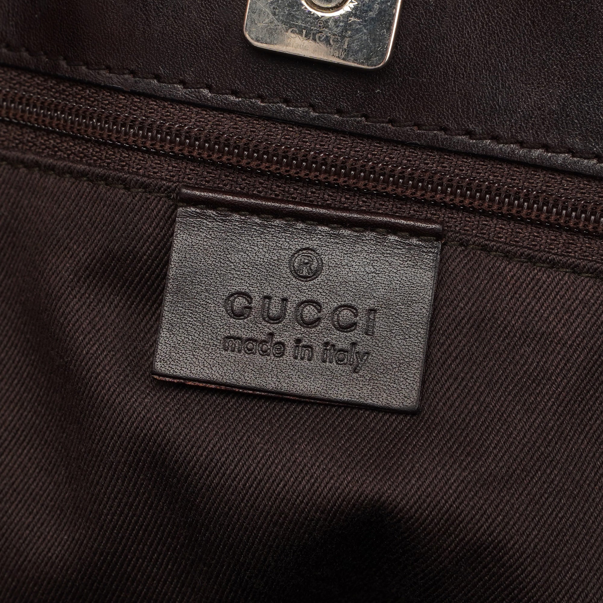 73982 Brown GG Canvas Tote Bag