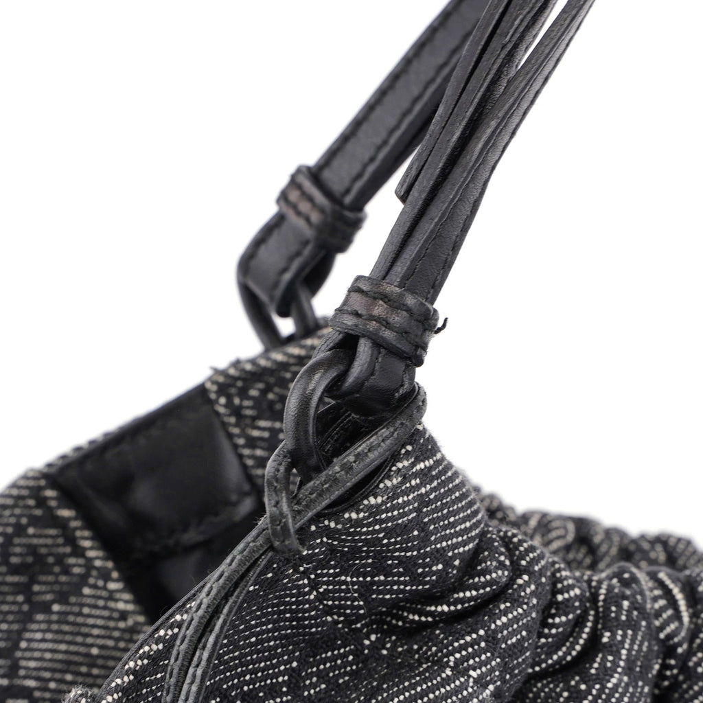 76554 Anthracite GG Denim Dual Handle Bag