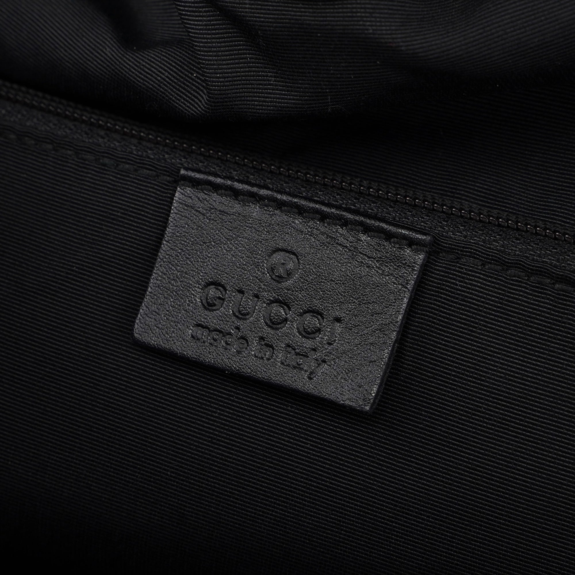 76554 Anthracite GG Denim Dual Handle Bag