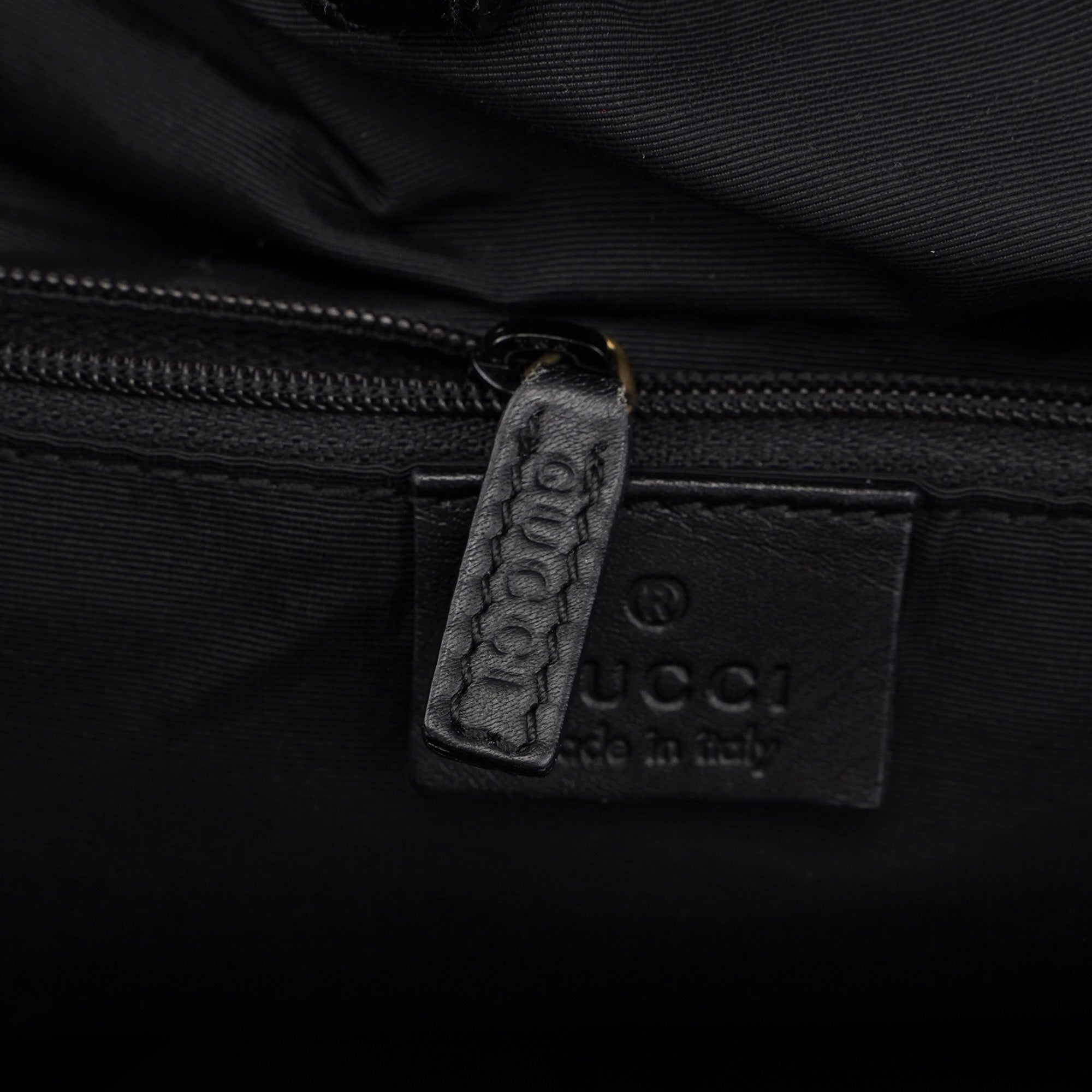 76554 Anthracite GG Denim Dual Handle Bag
