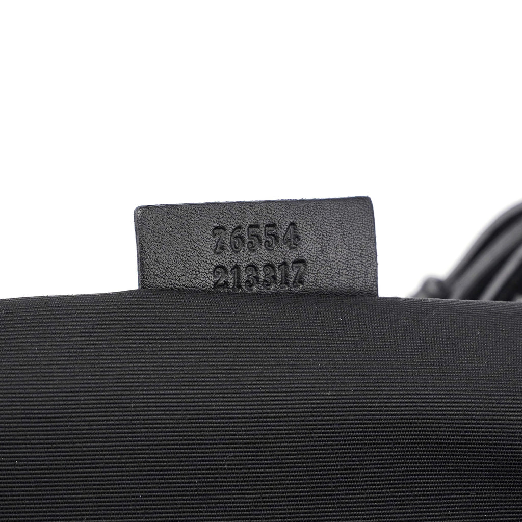 76554 Anthracite GG Denim Dual Handle Bag