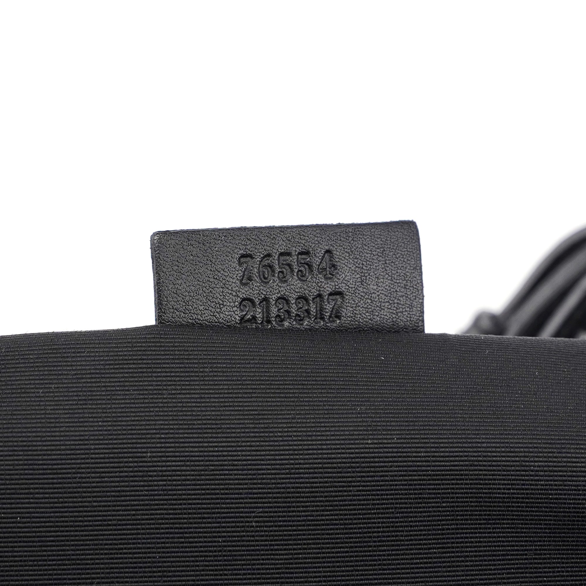 76554 Anthracite GG Denim Dual Handle Bag