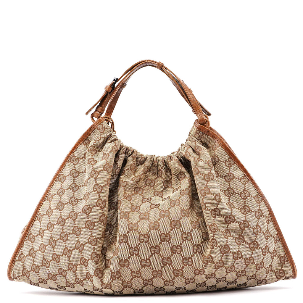 76554 Beige GG Dual Handle Handbag