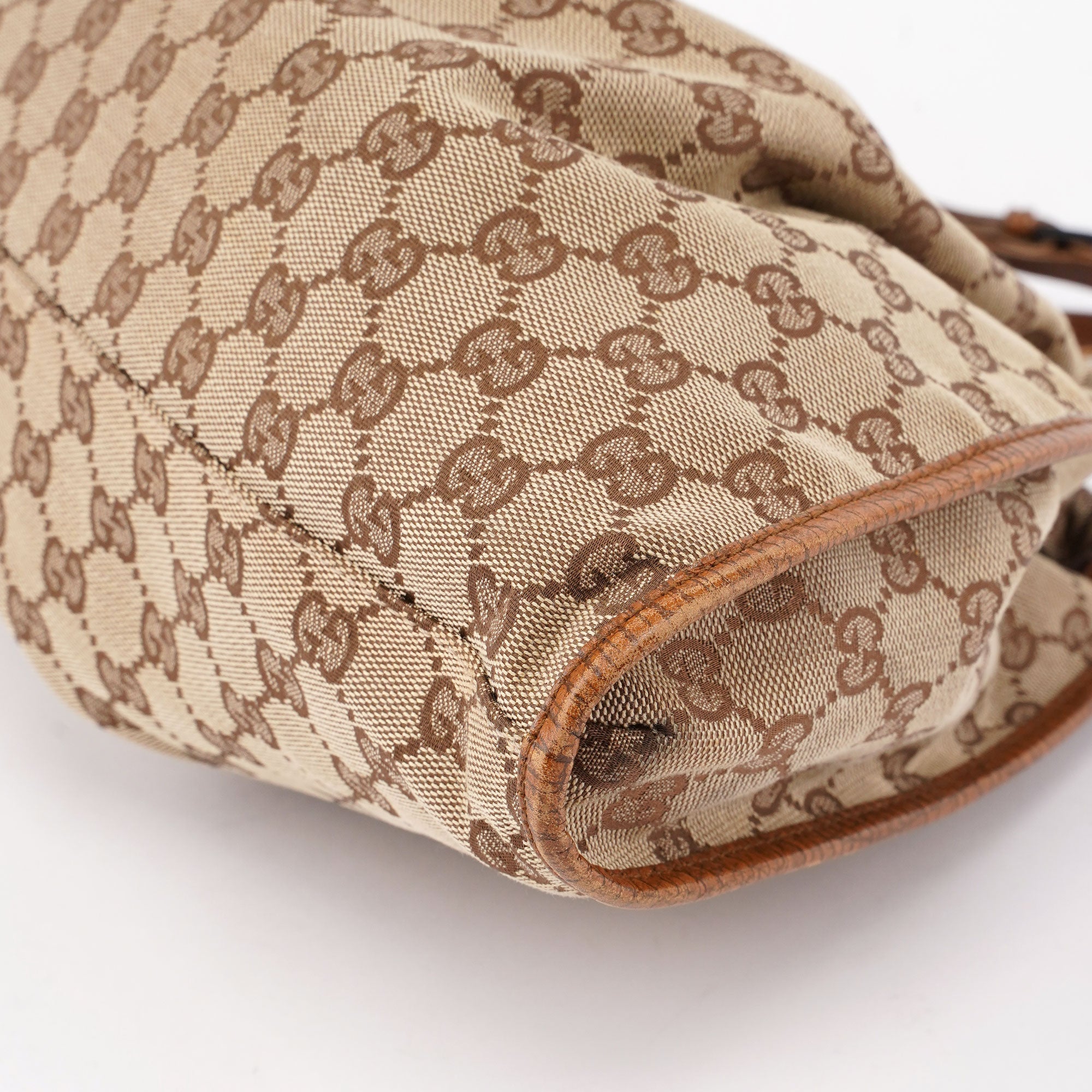 76554 Beige GG Dual Handle Handbag