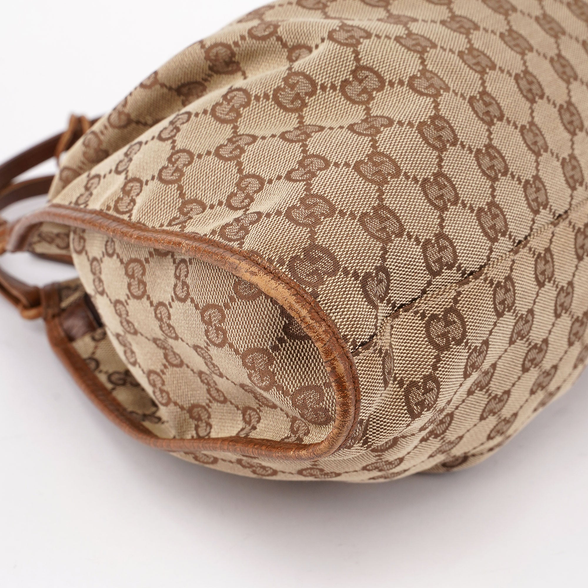 76554 Beige GG Dual Handle Handbag