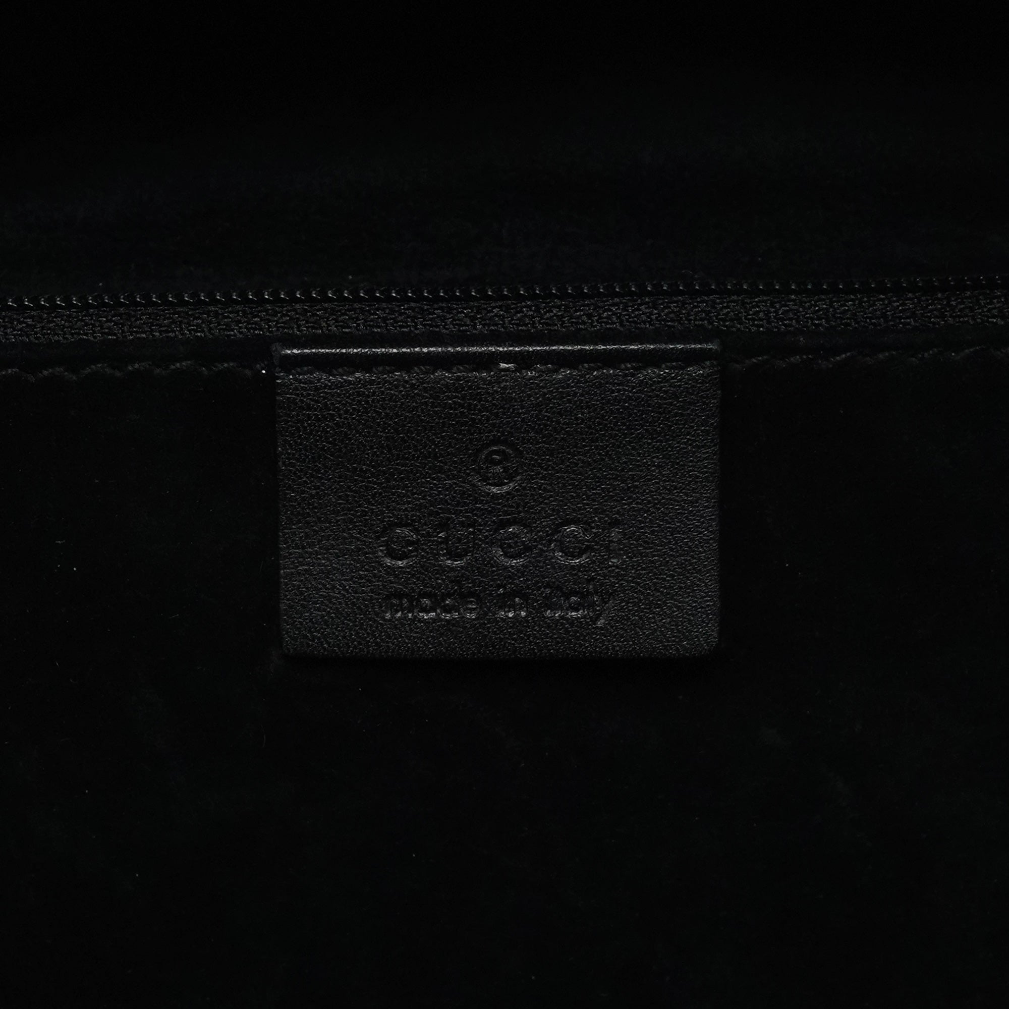 76554 Black Calfskin Ruched Handbag