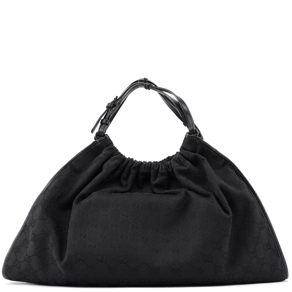 76554 Black GG Dual Handle Bag