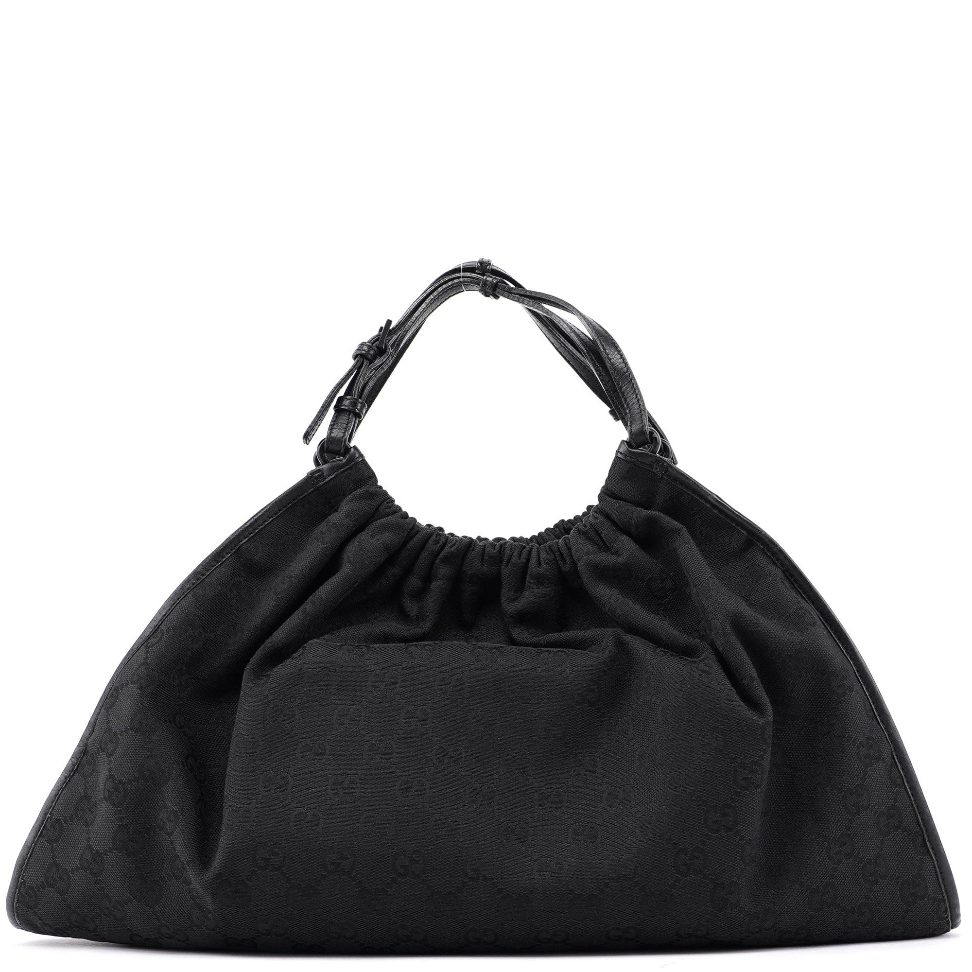 76554 Black GG Dual Handle Bag