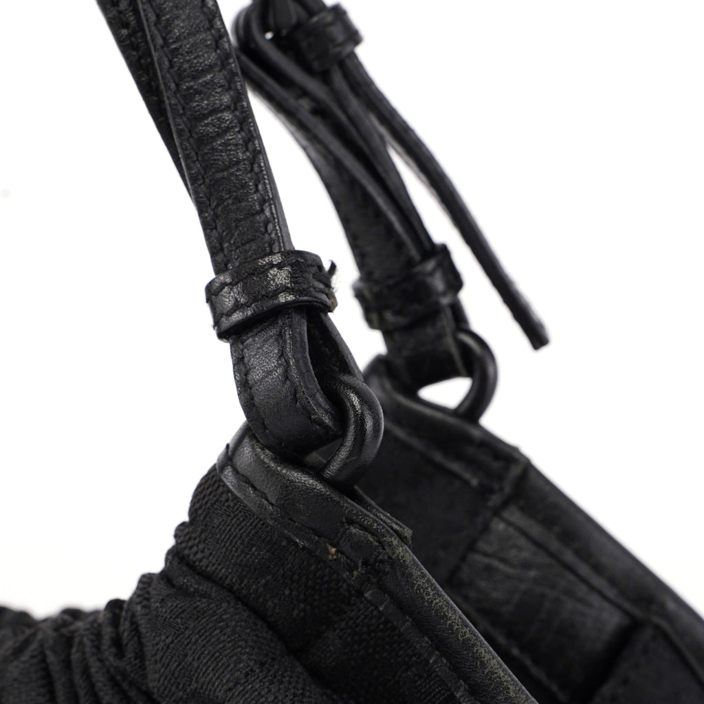 76554 Black GG Dual Handle Bag