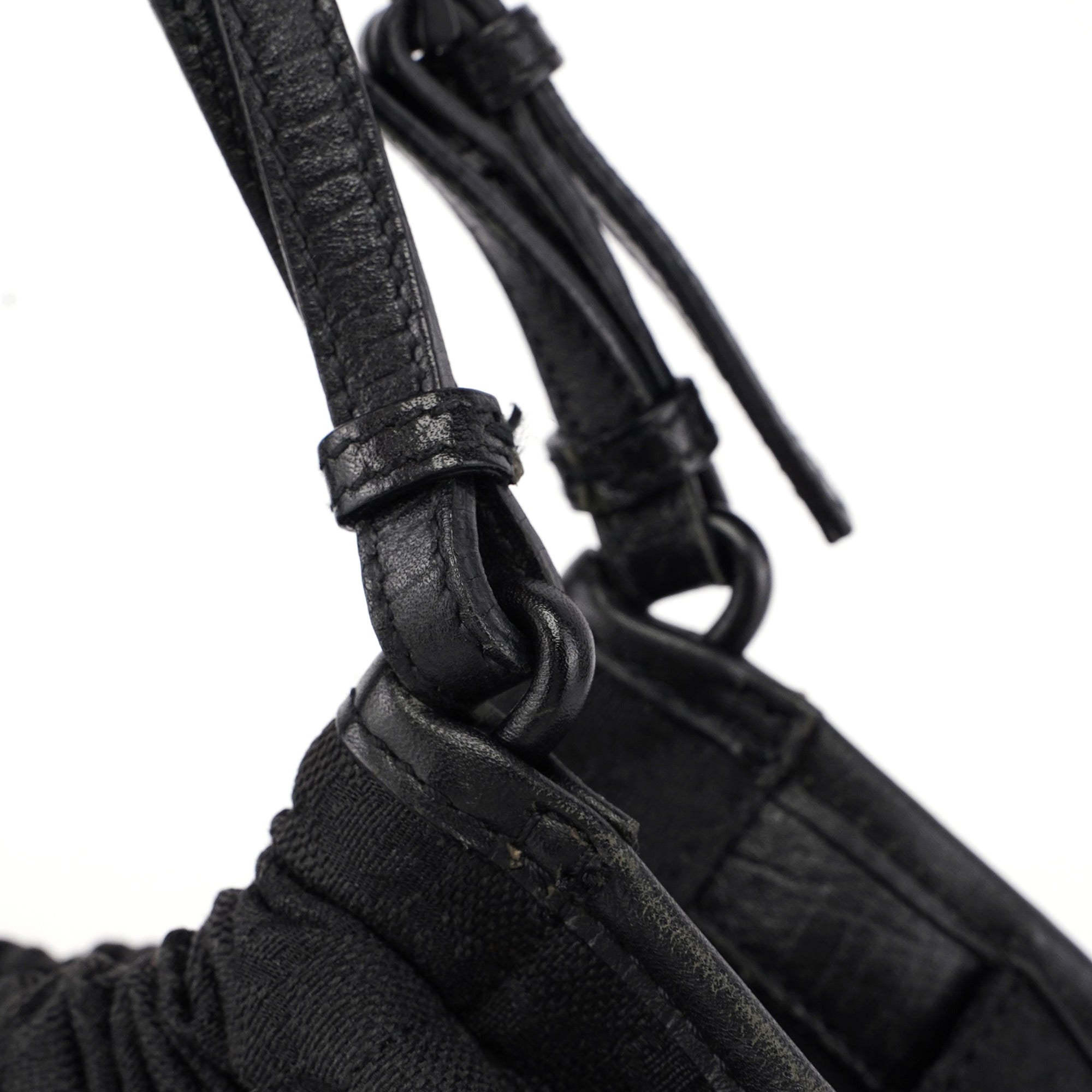 76554 Black GG Dual Handle Bag
