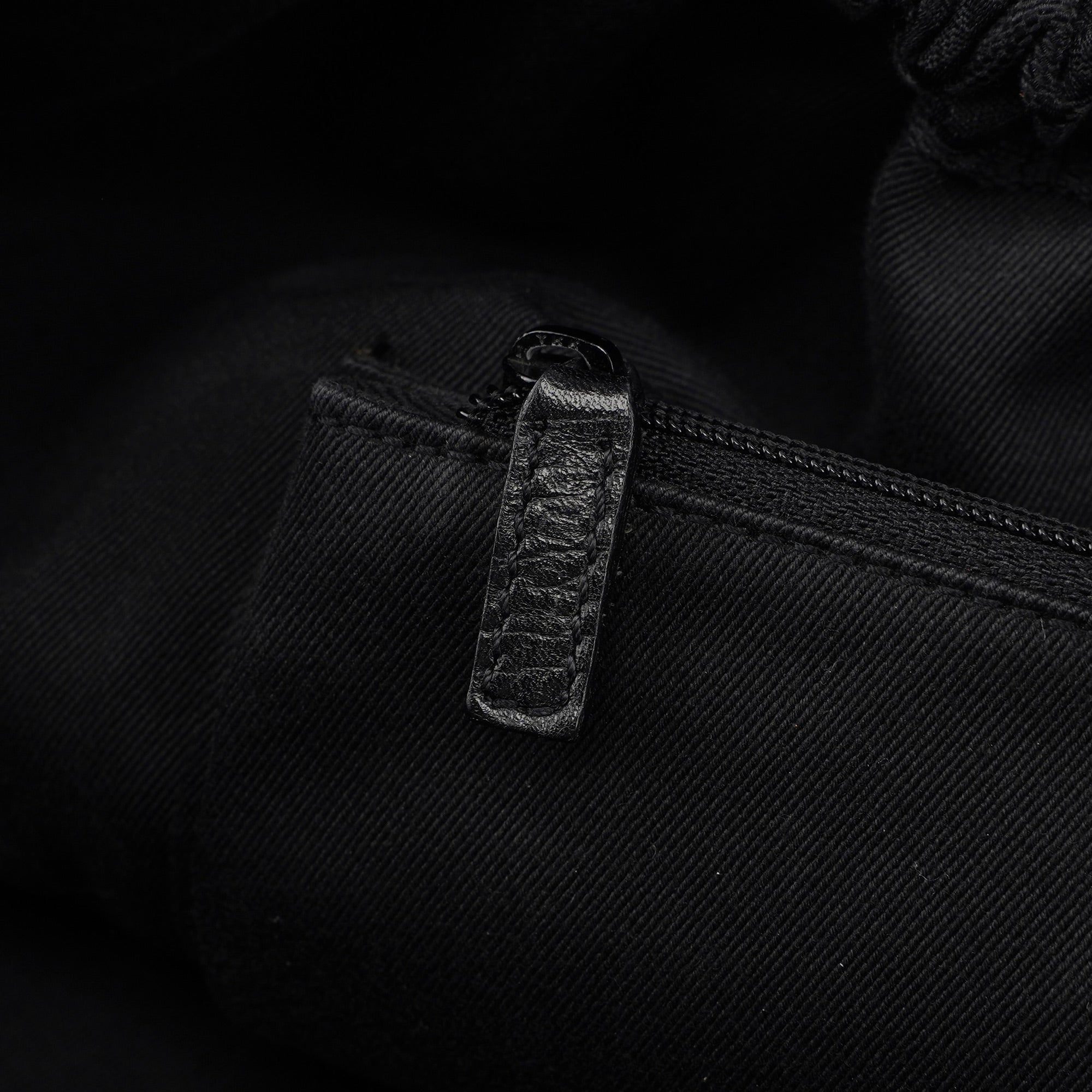 76554 Black GG Dual Handle Bag