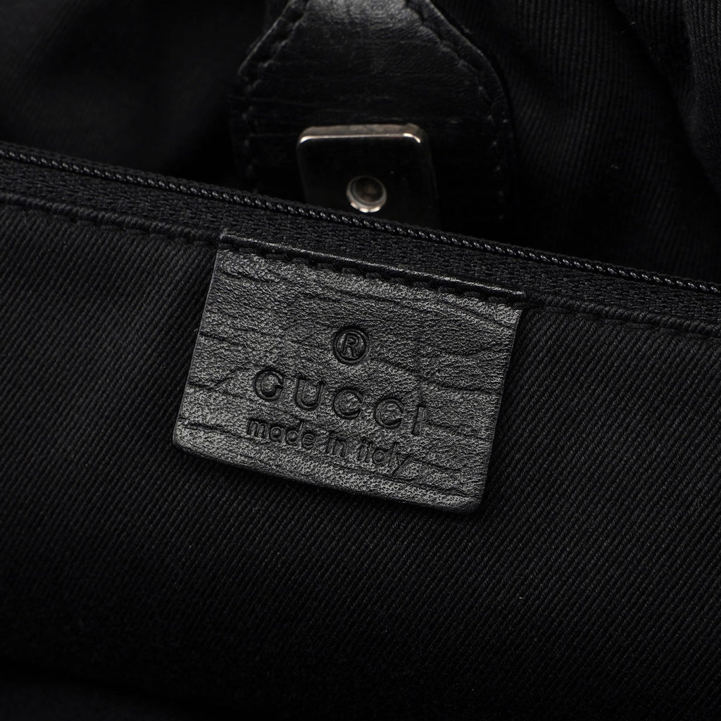 76554 Black GG Dual Handle Bag