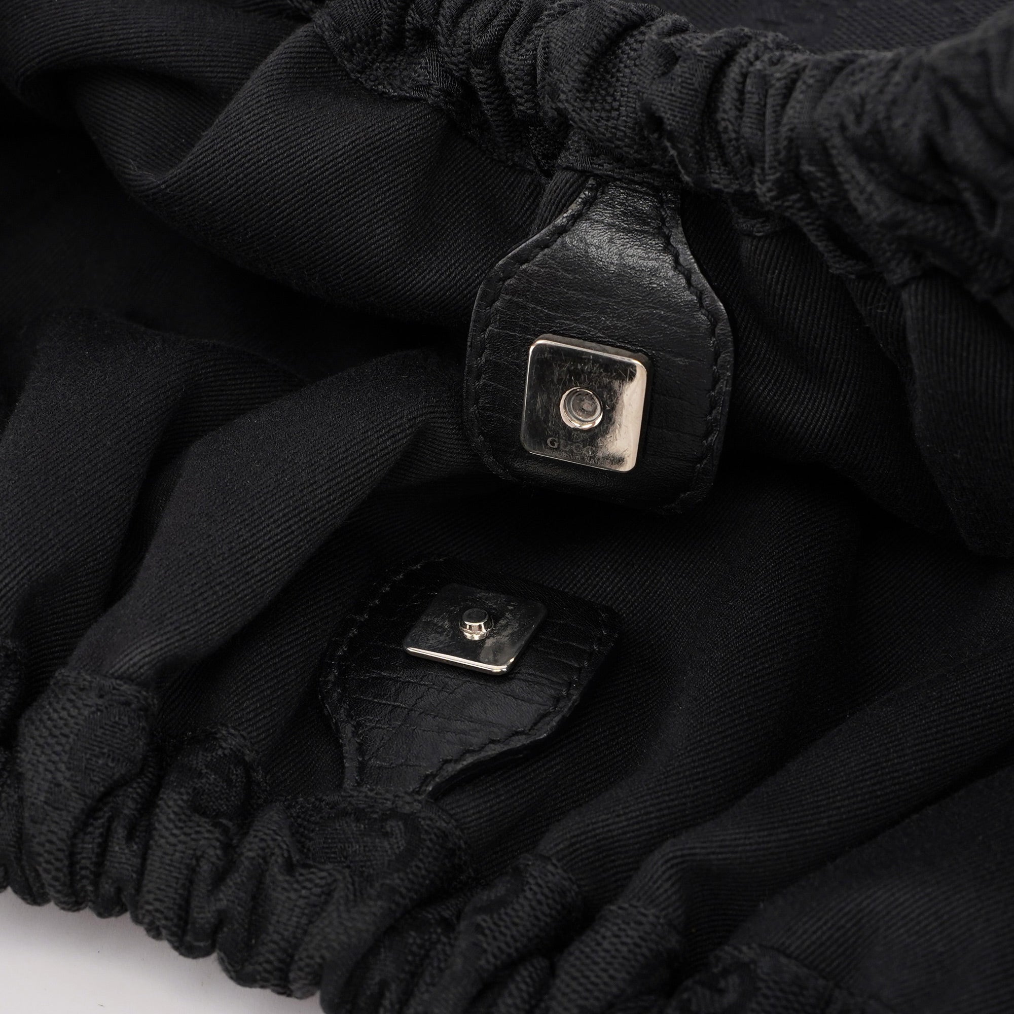 76554 Black GG Dual Handle Bag
