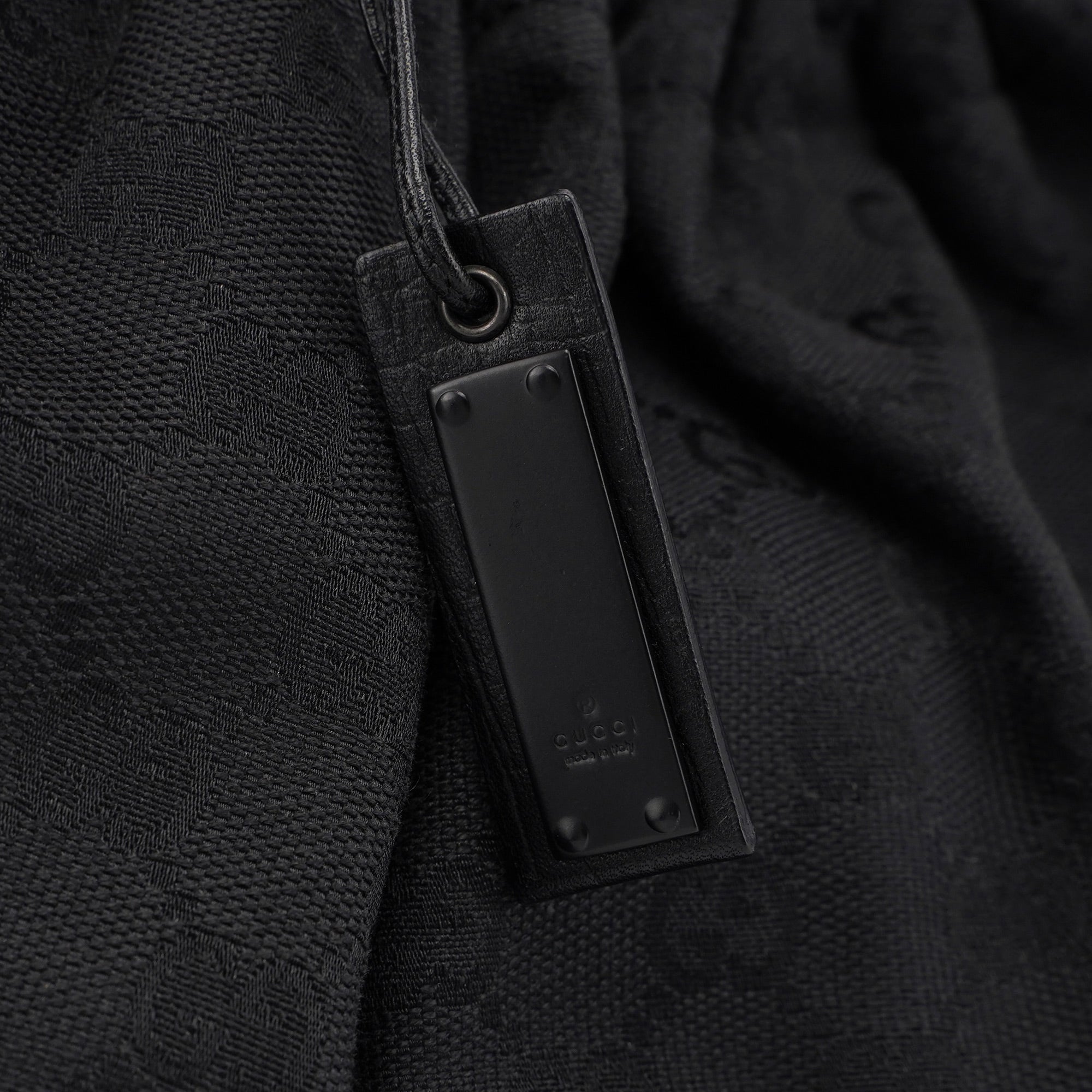 76554 Black GG Dual Handle Bag