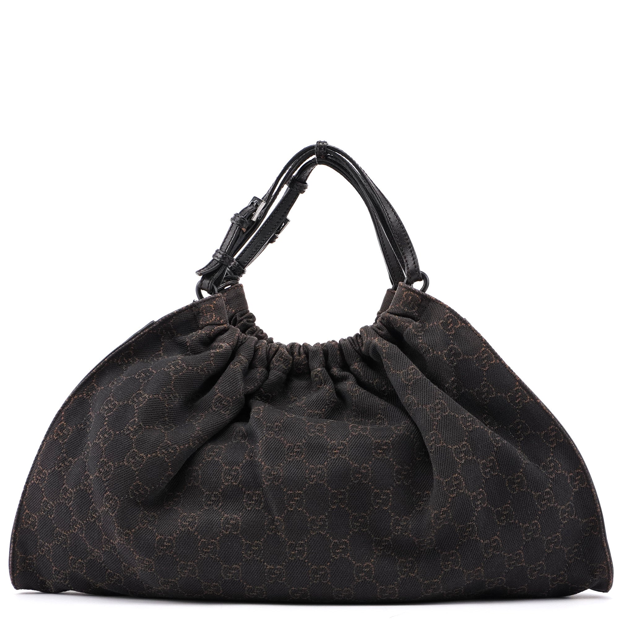 76554 Brown GG Dual Handle Bag