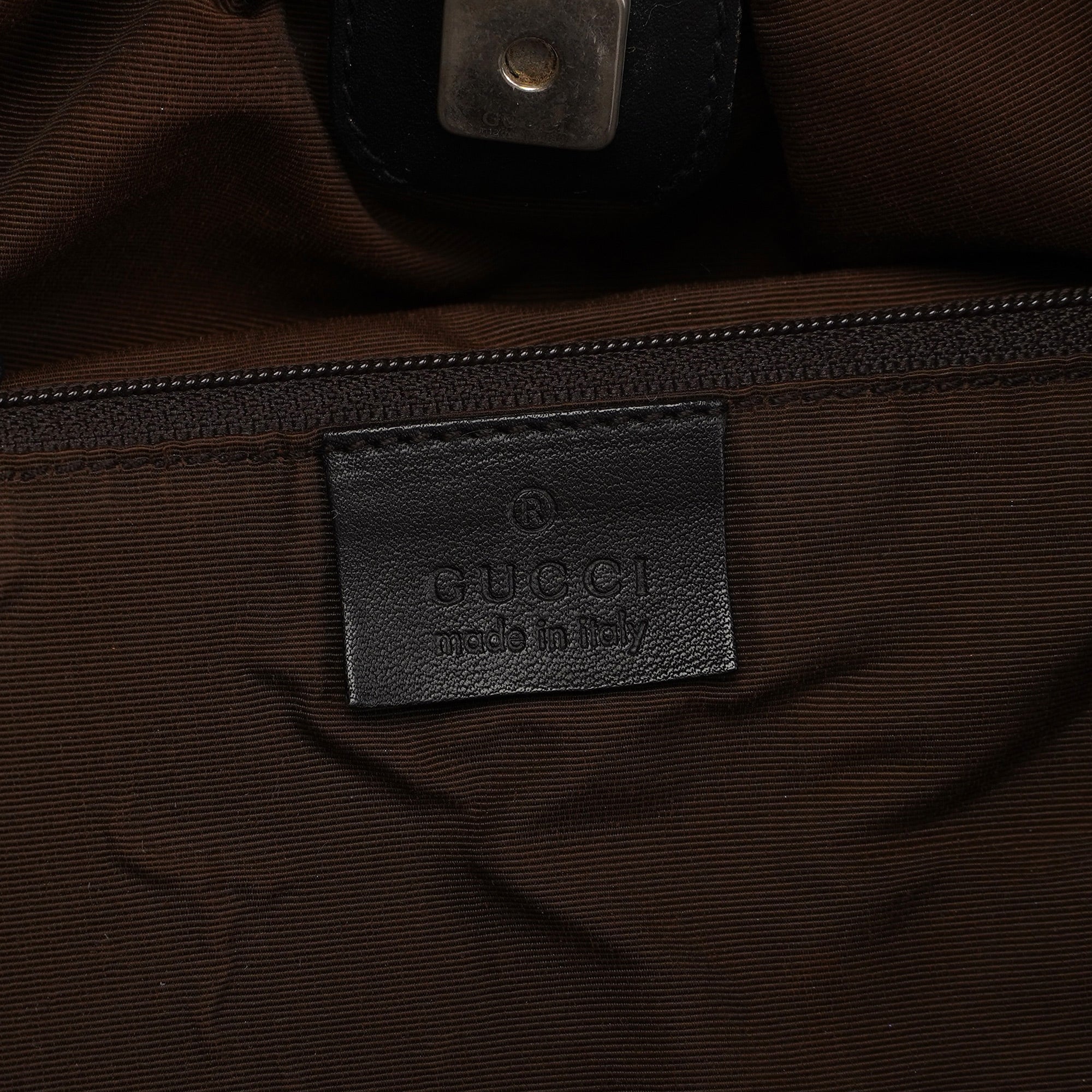 76554 Brown GG Dual Handle Bag