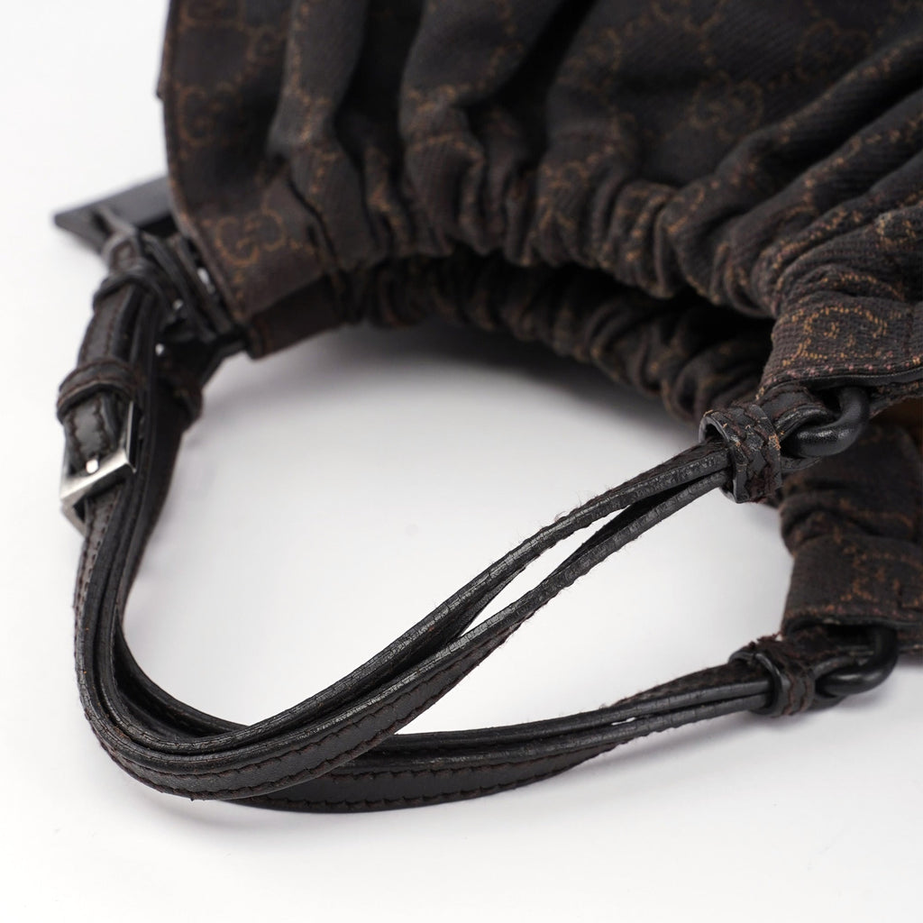 76554 Brown GG Dual Handle Bag