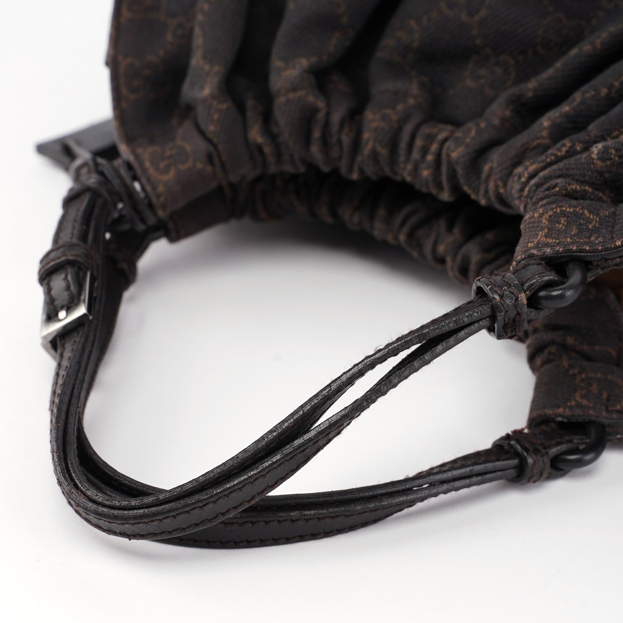 76554 Brown GG Dual Handle Bag