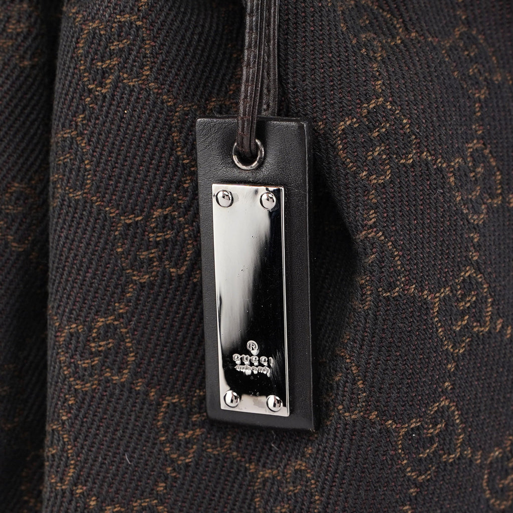 76554 Brown GG Dual Handle Bag