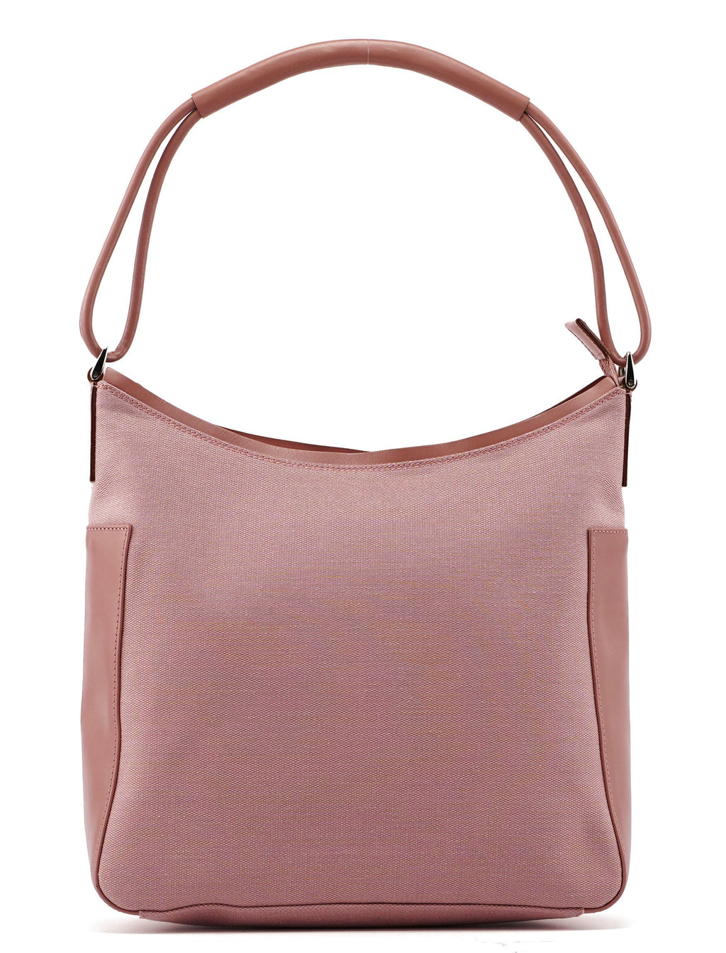 77112 Pink Canvas Hobo Shoulder Bag