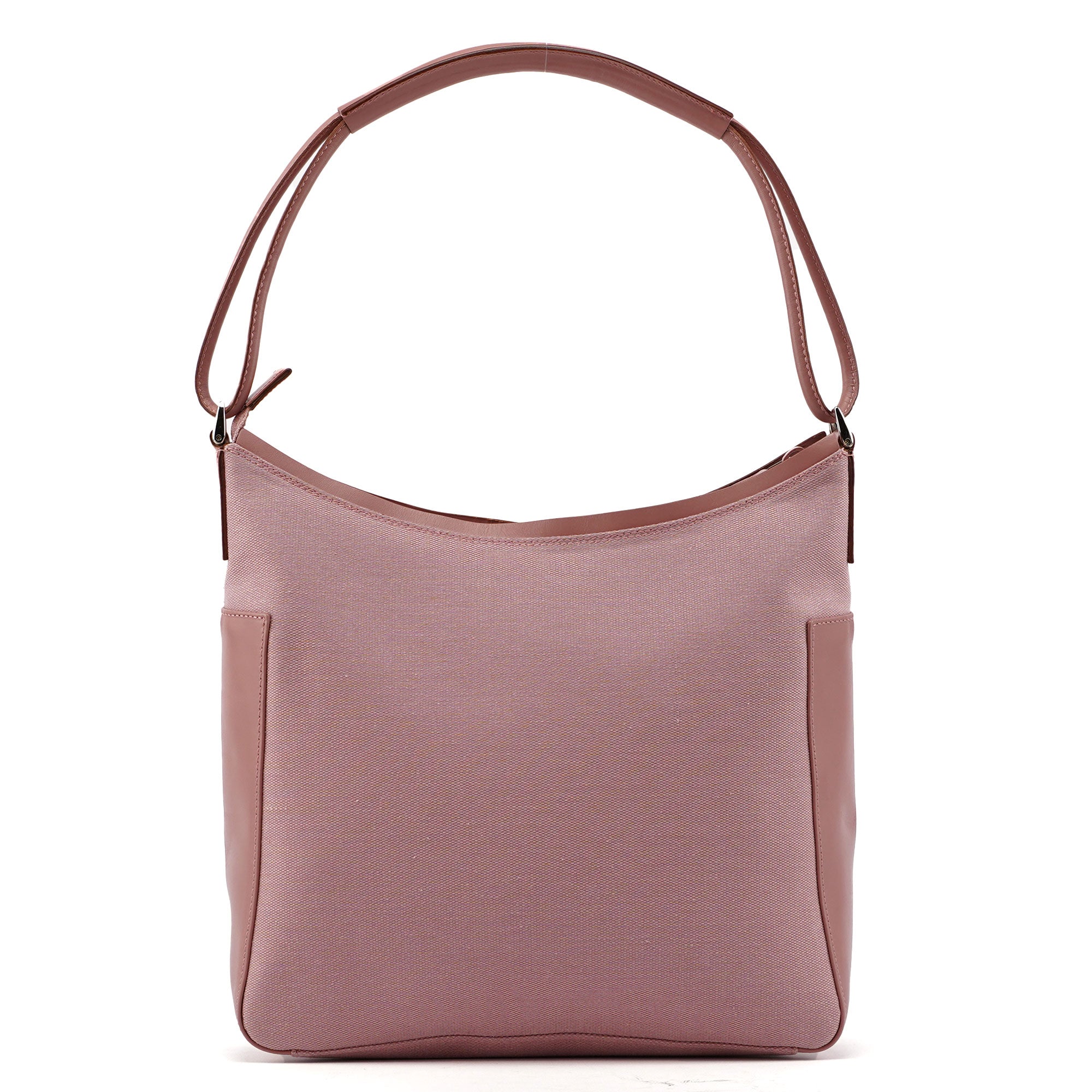 77112 Pink Canvas Hobo Shoulder Bag