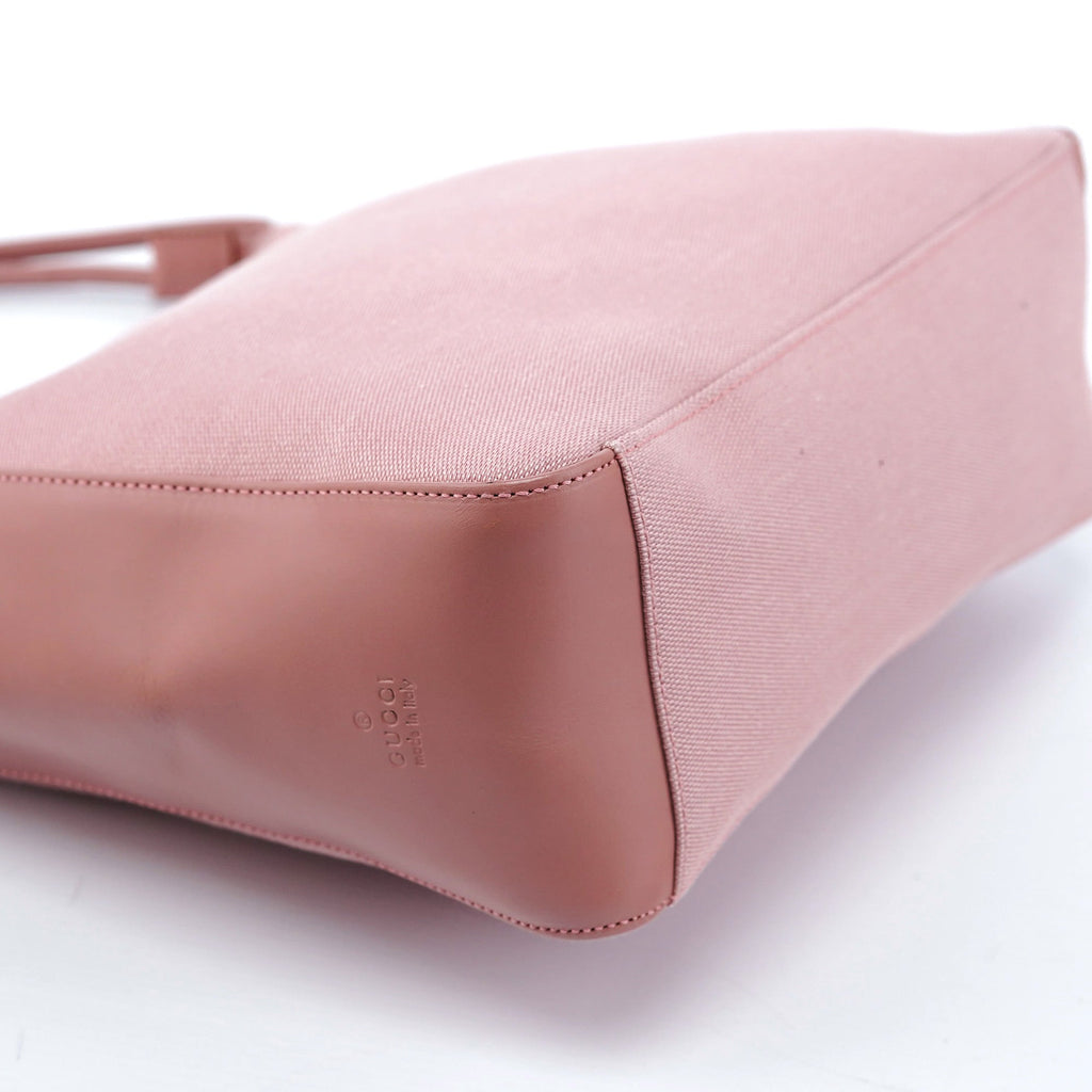77112 Pink Canvas Hobo Shoulder Bag