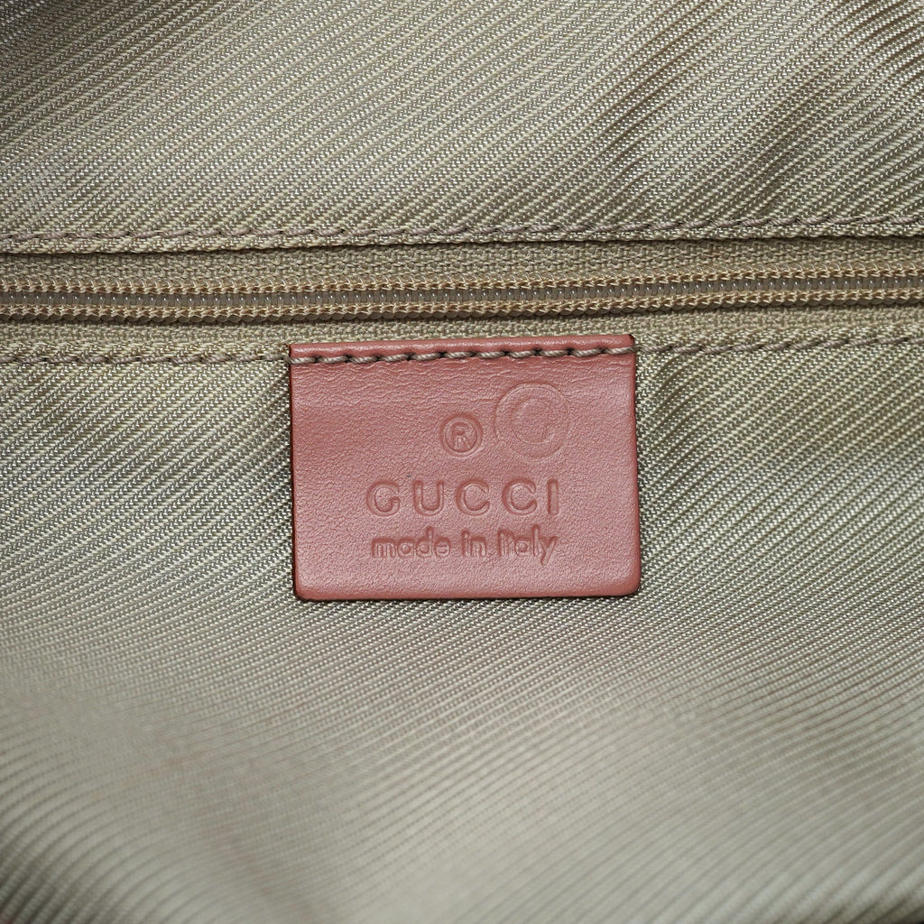 77112 Pink Canvas Hobo Shoulder Bag