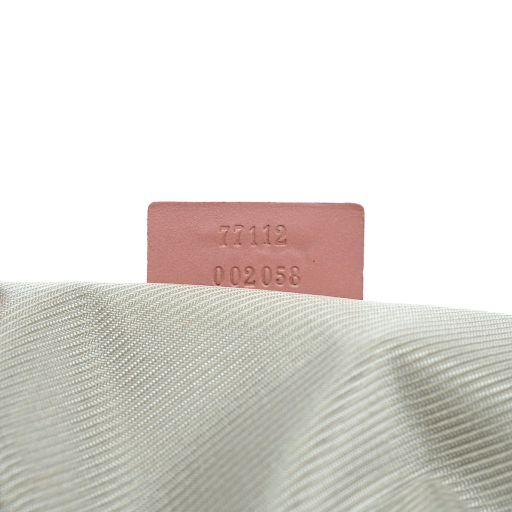 77112 Pink Canvas Hobo Shoulder Bag