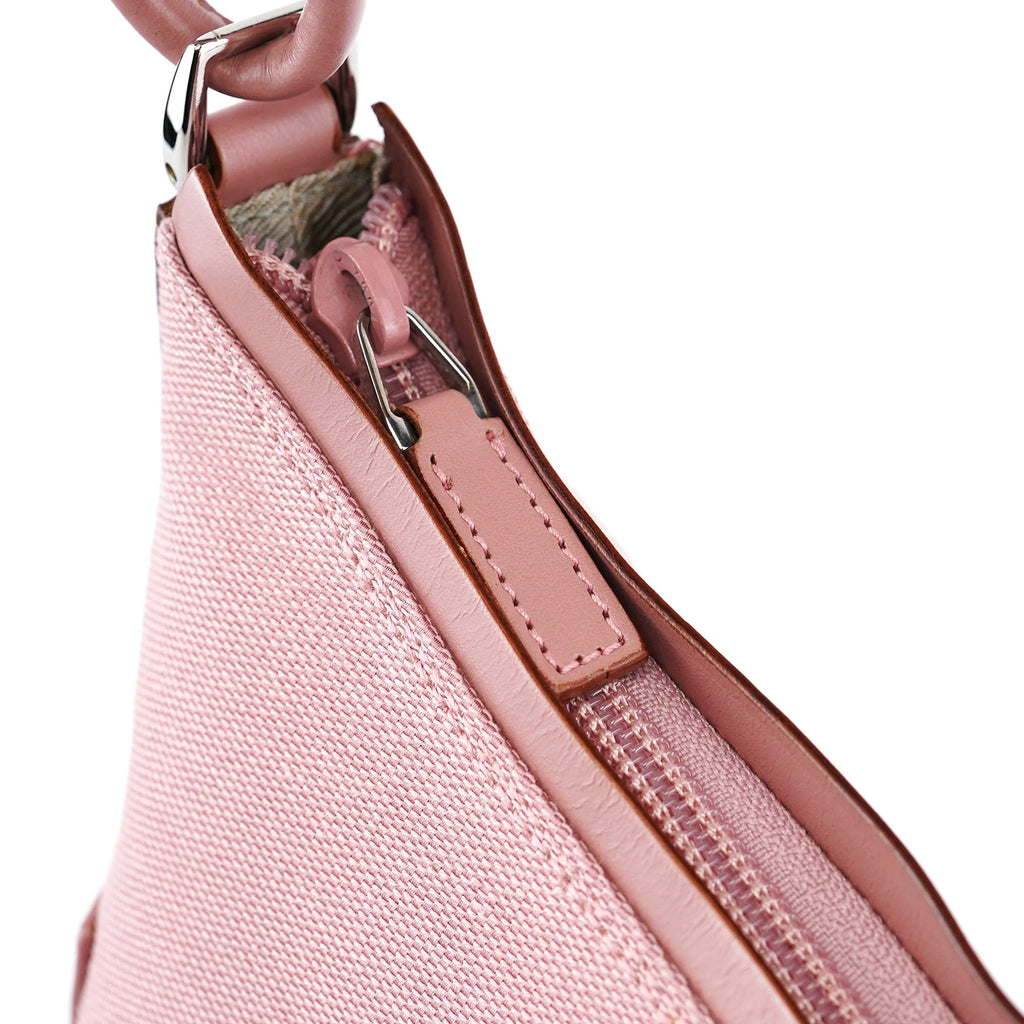 77112 Pink Canvas Hobo Shoulder Bag