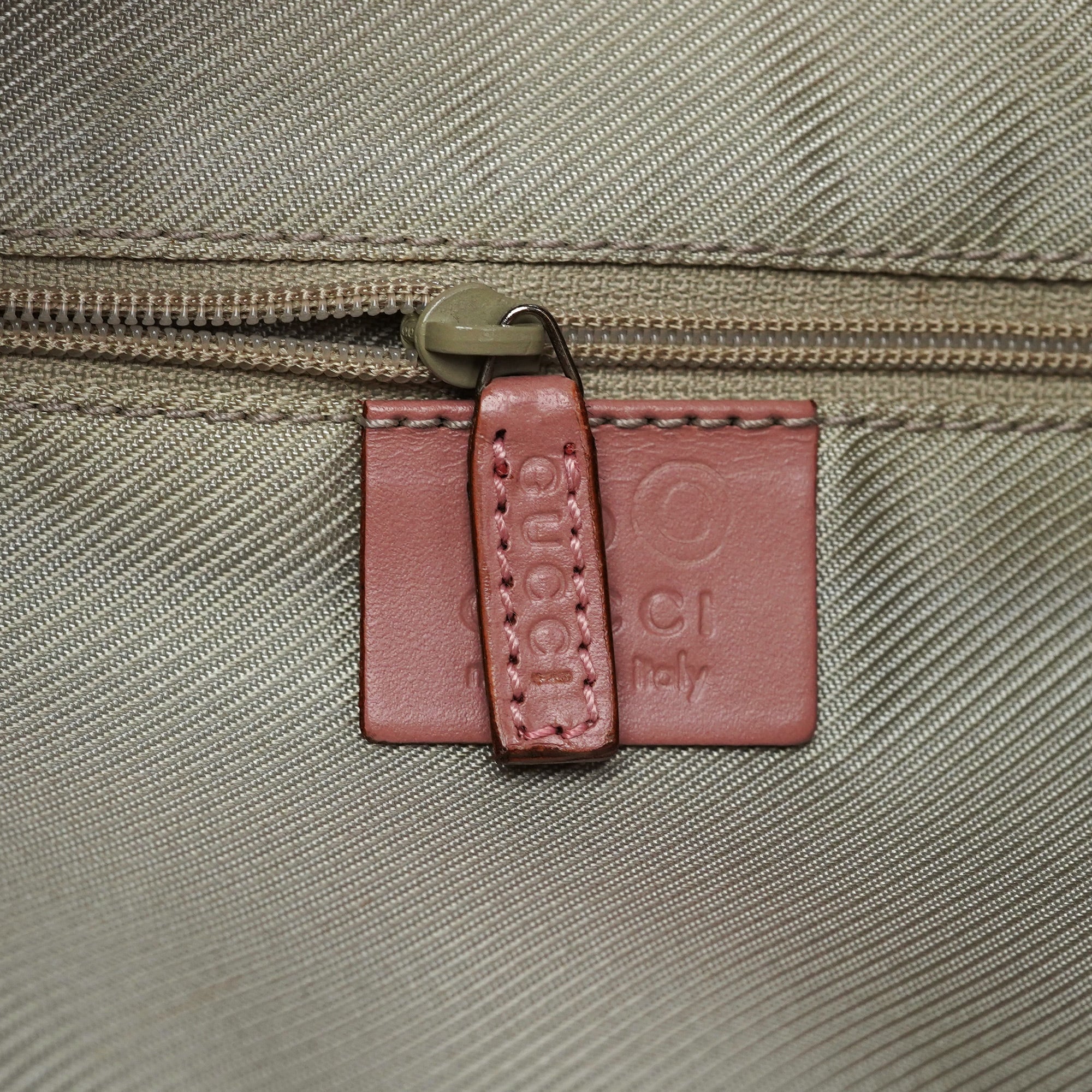 77112 Pink Canvas Hobo Shoulder Bag