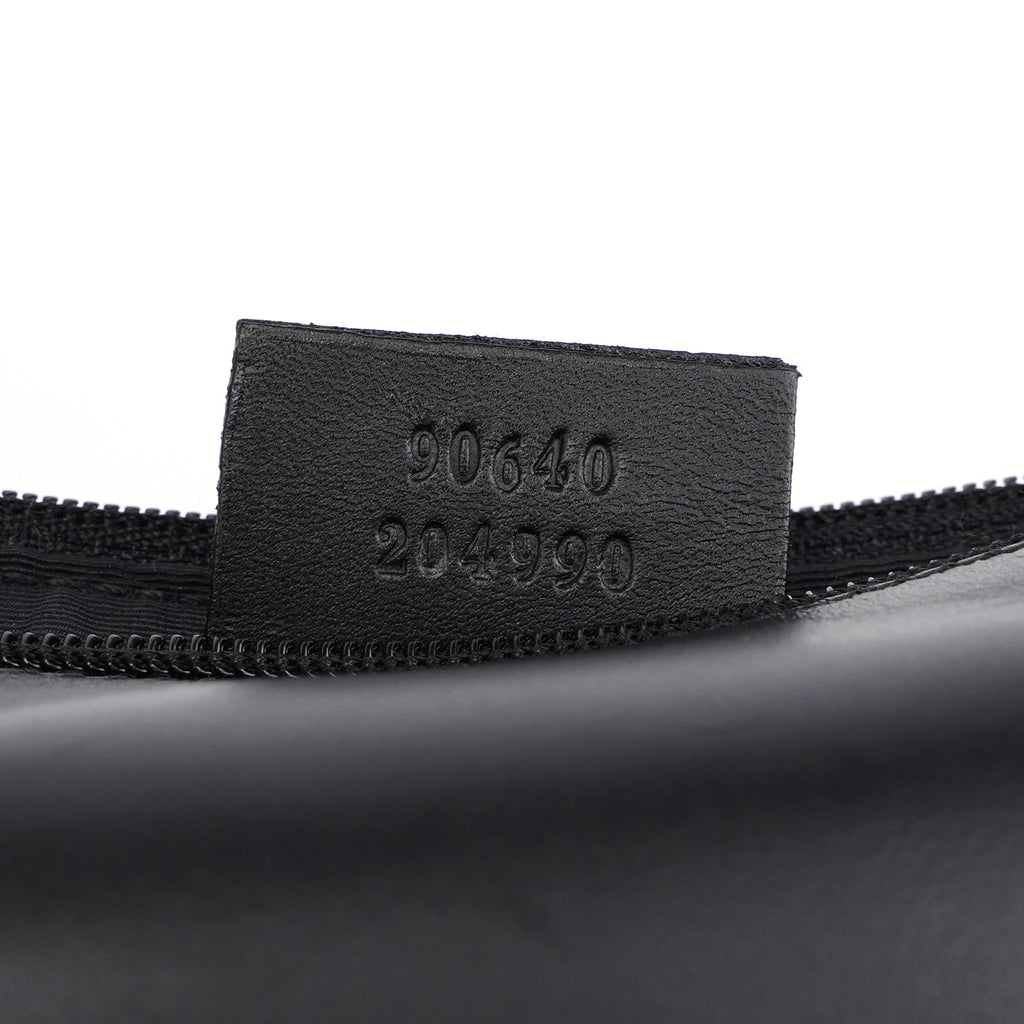 90640 Black GG Drawstring Shoulder Bag