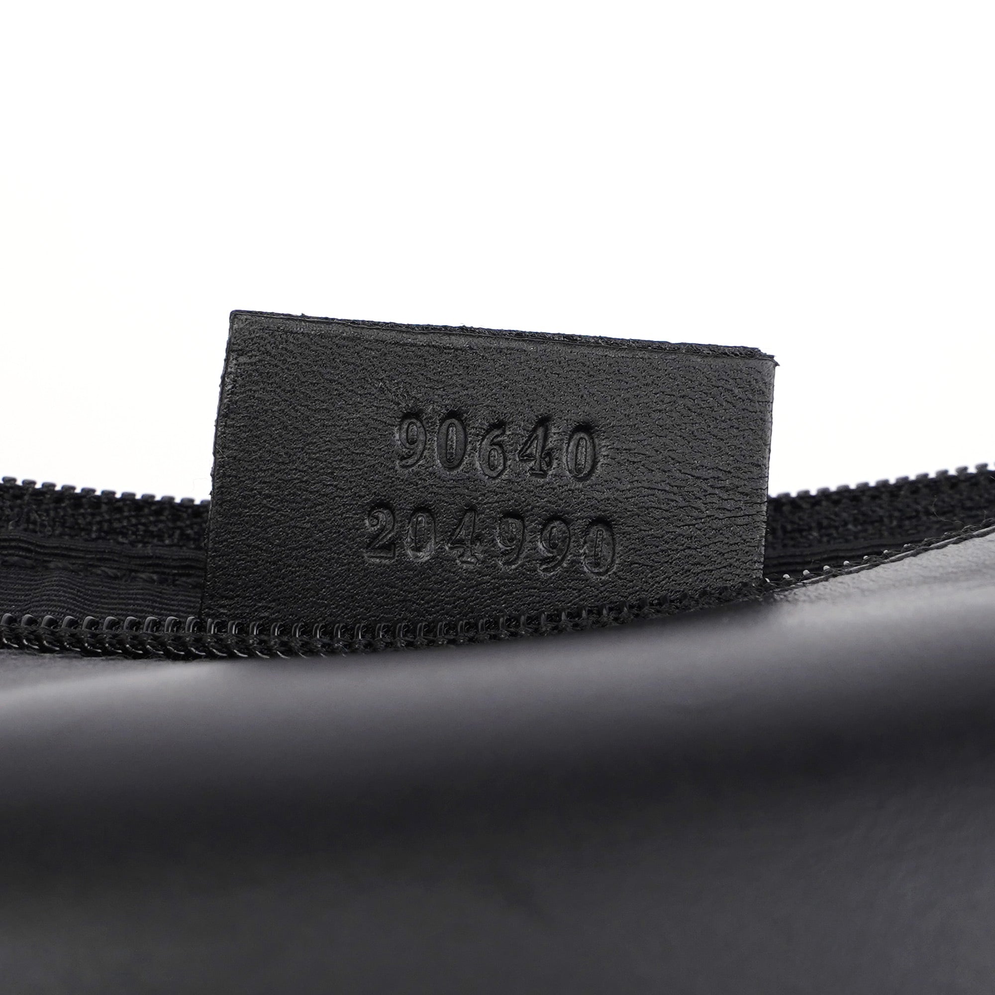 90640 Black GG Drawstring Shoulder Bag
